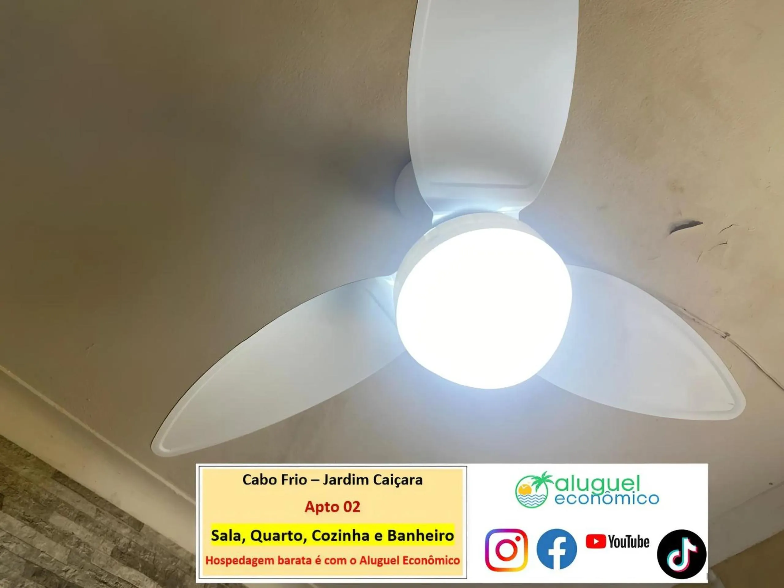 Living room in Cabo Frio - Jardim Caiçara - Aluguel Econômico