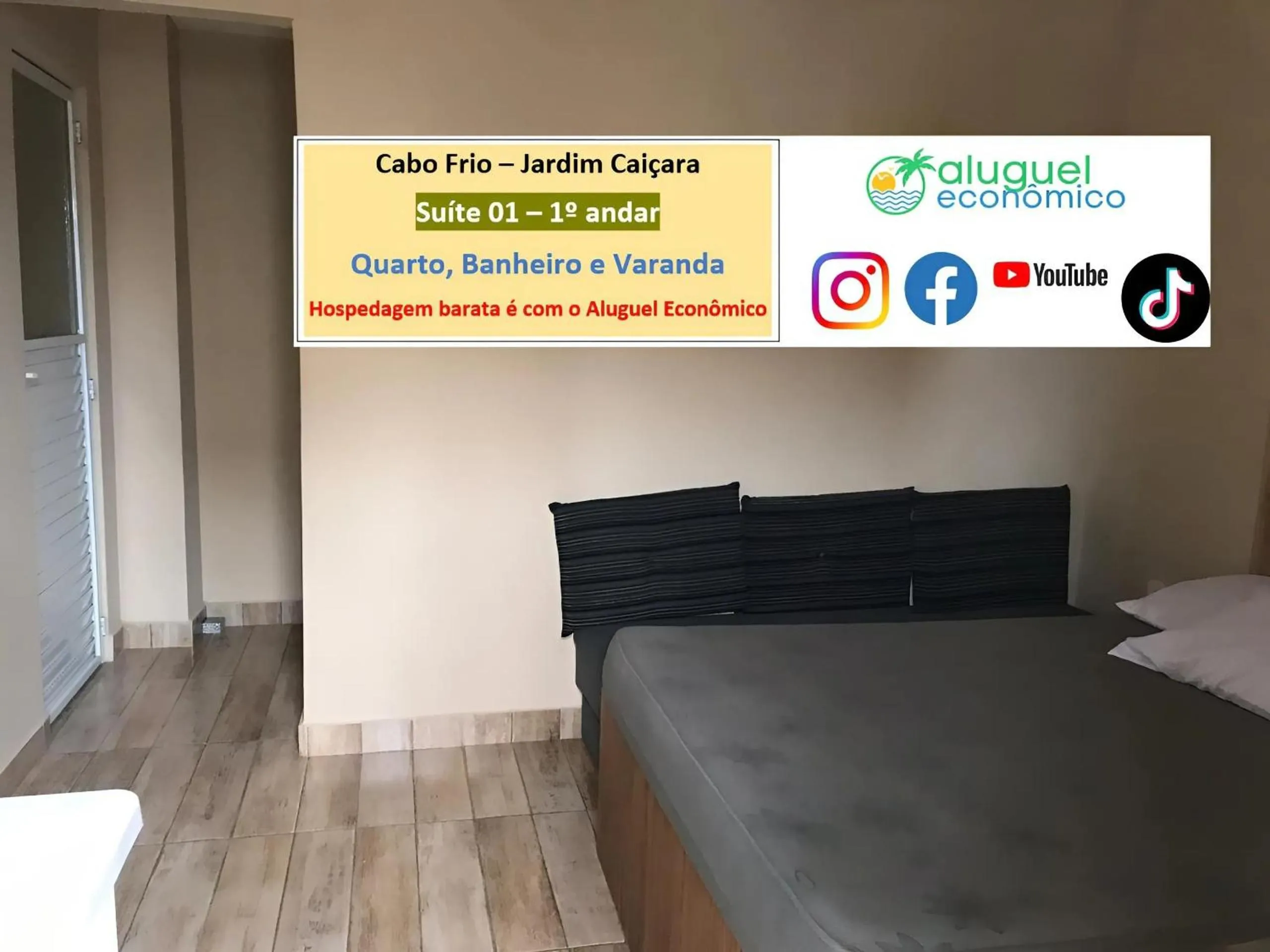 Bedroom, Bed in Cabo Frio - Jardim Caiçara - Aluguel Econômico