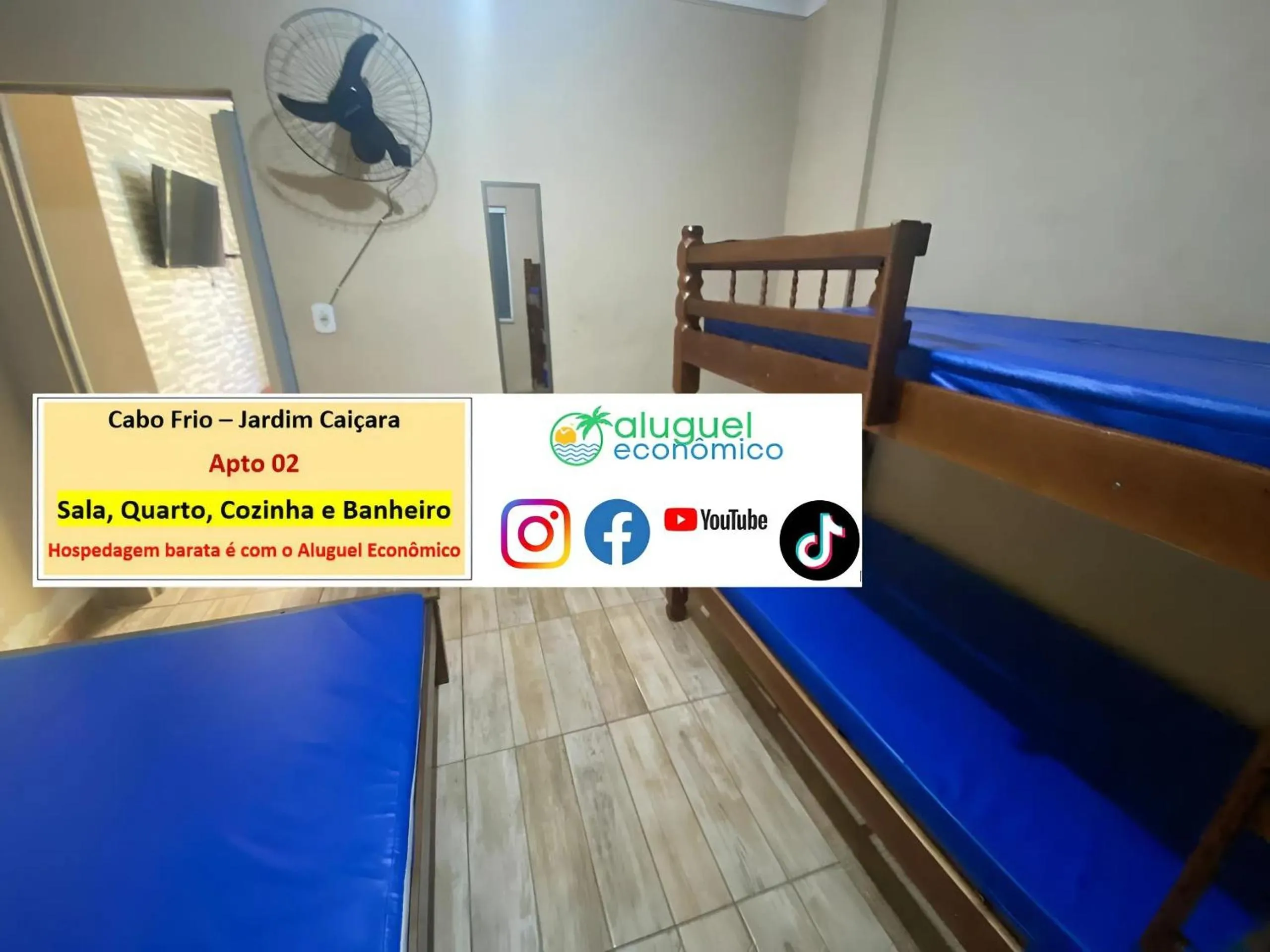 Bedroom, Bed in Cabo Frio - Jardim Caiçara - Aluguel Econômico