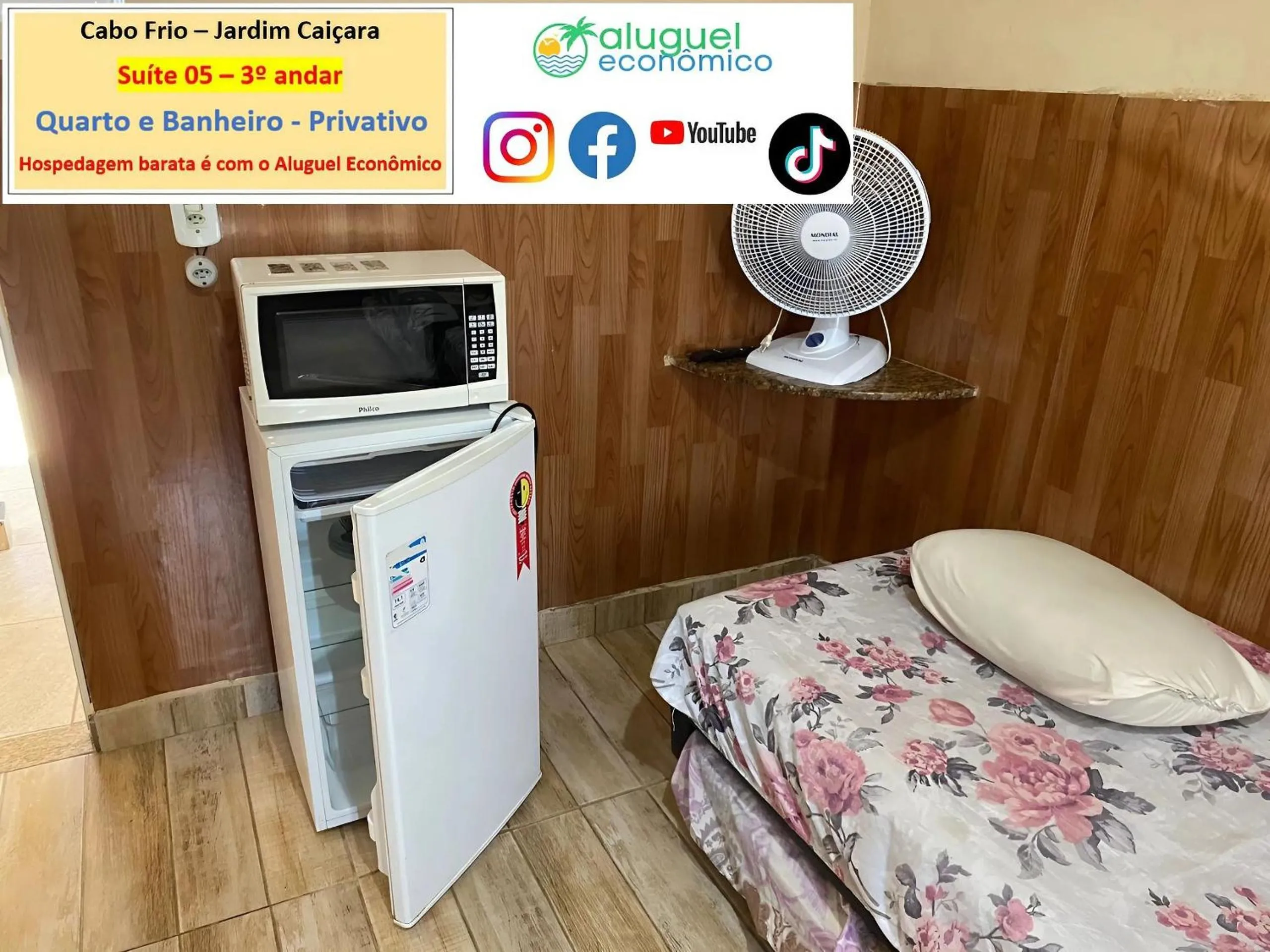 Bedroom, Bed in Cabo Frio - Jardim Caiçara - Aluguel Econômico