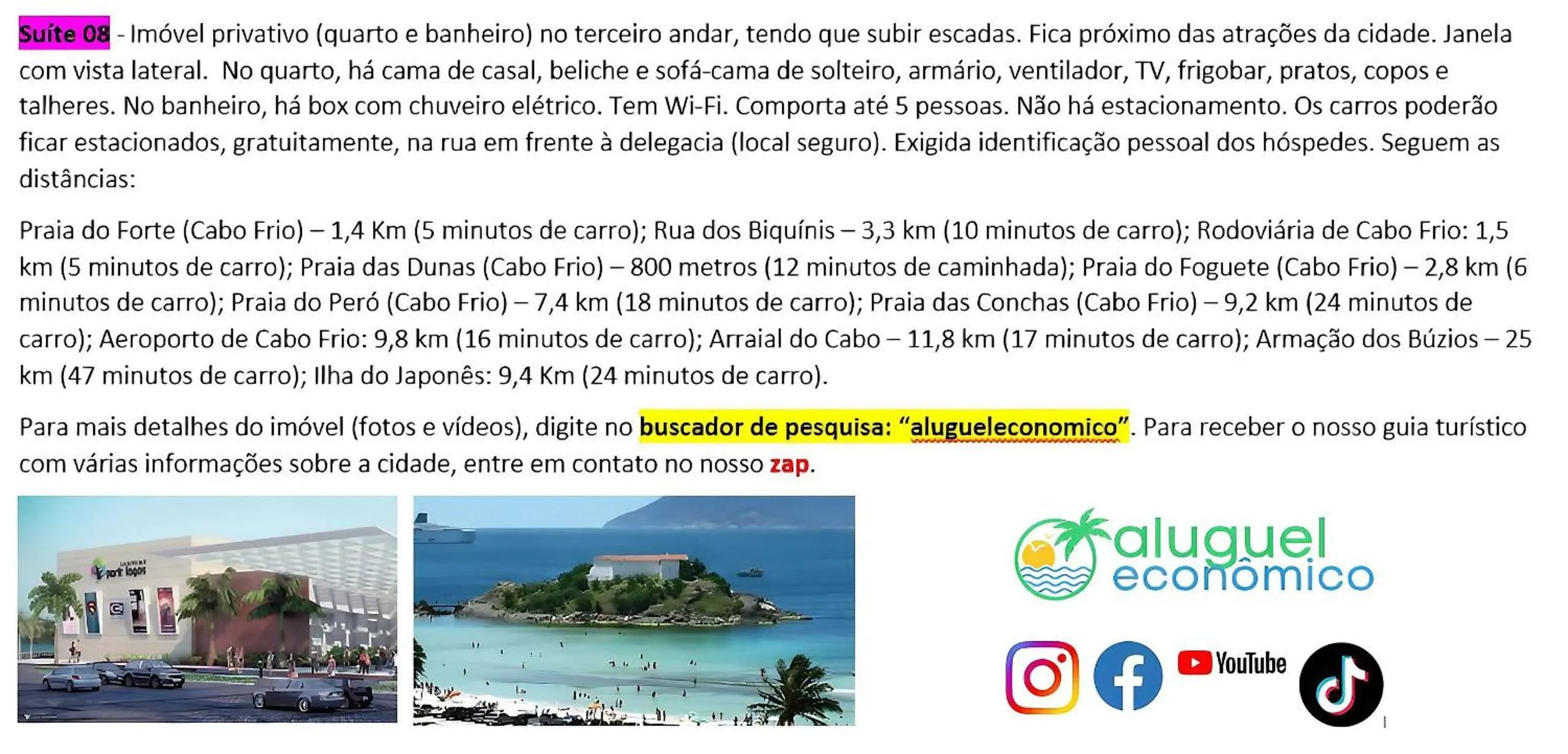 Activities in Cabo Frio - Jardim Caiçara - Aluguel Econômico