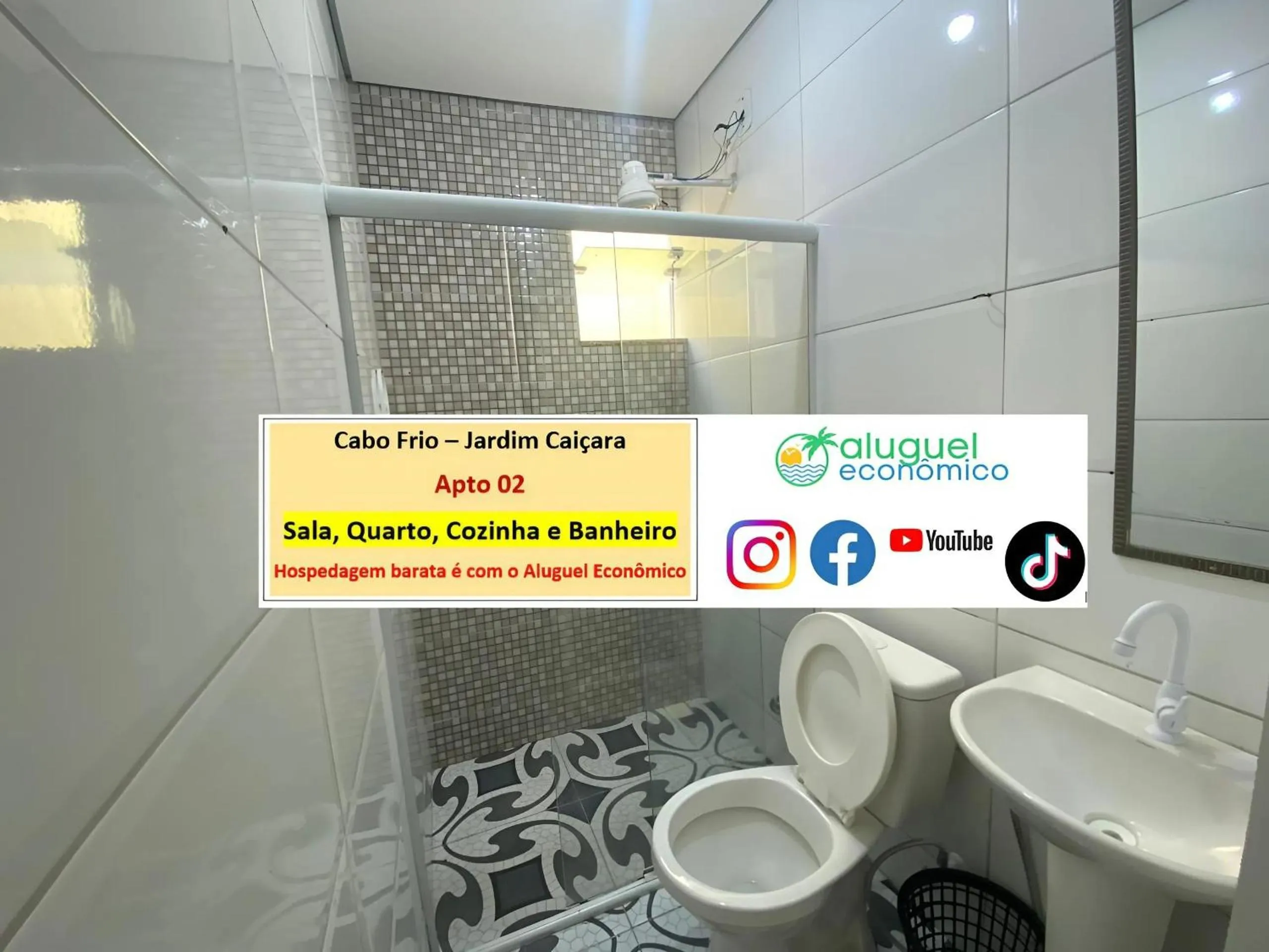 Toilet in Cabo Frio - Jardim Caiçara - Aluguel Econômico