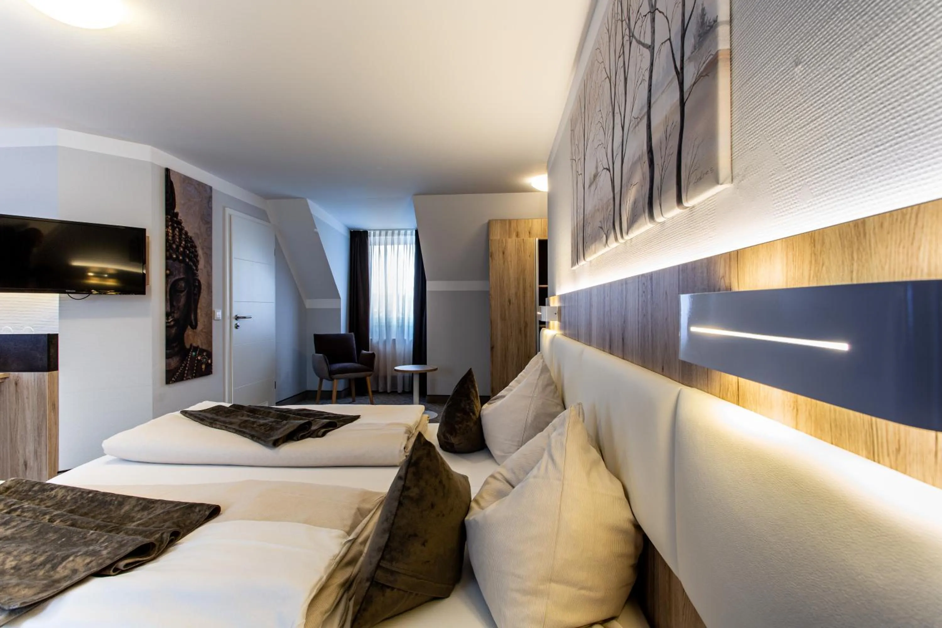 Bed in Amtsstüble Hotel & Restaurant