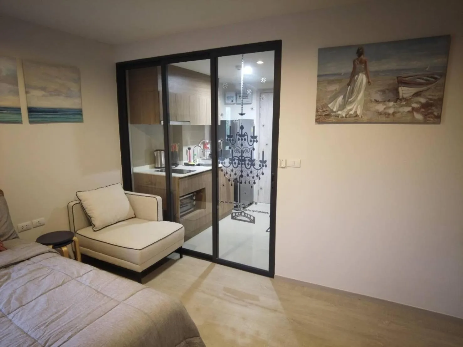 Seating area, Bed in La Casita Hua Hin by Holiyay