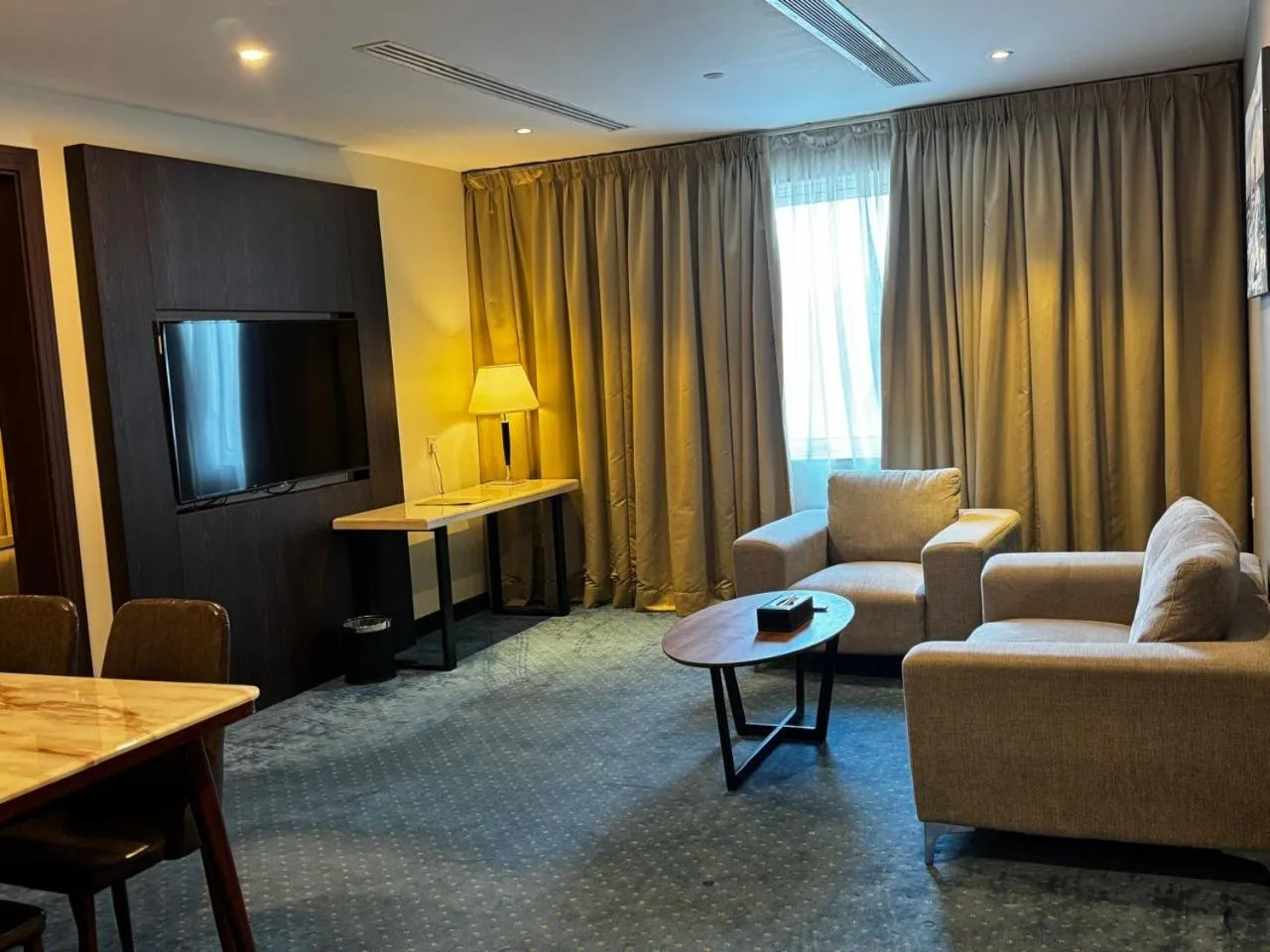 Seating area in Coupard Hotel