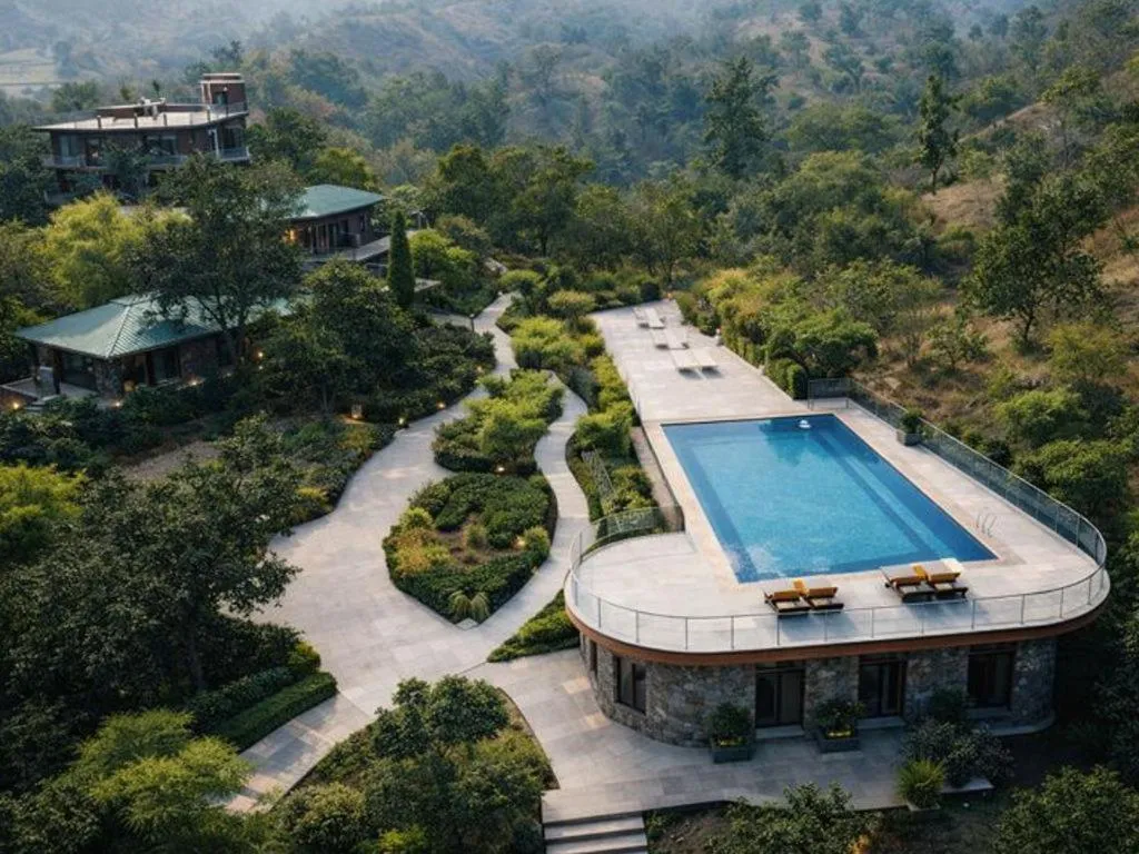 Swimming pool in The Sky Imperial Jungle Camp Resort