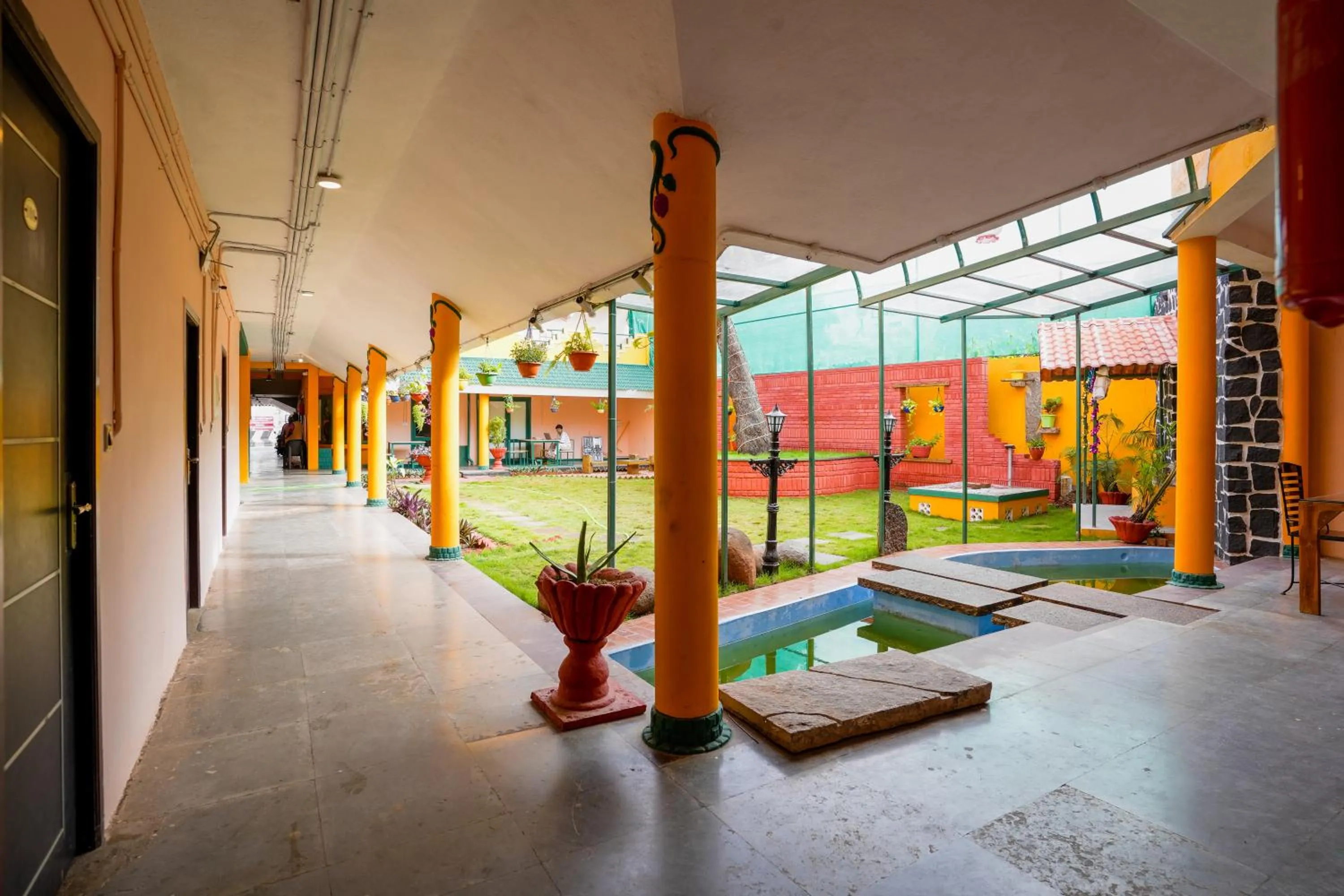 Garden view in La Courtyard