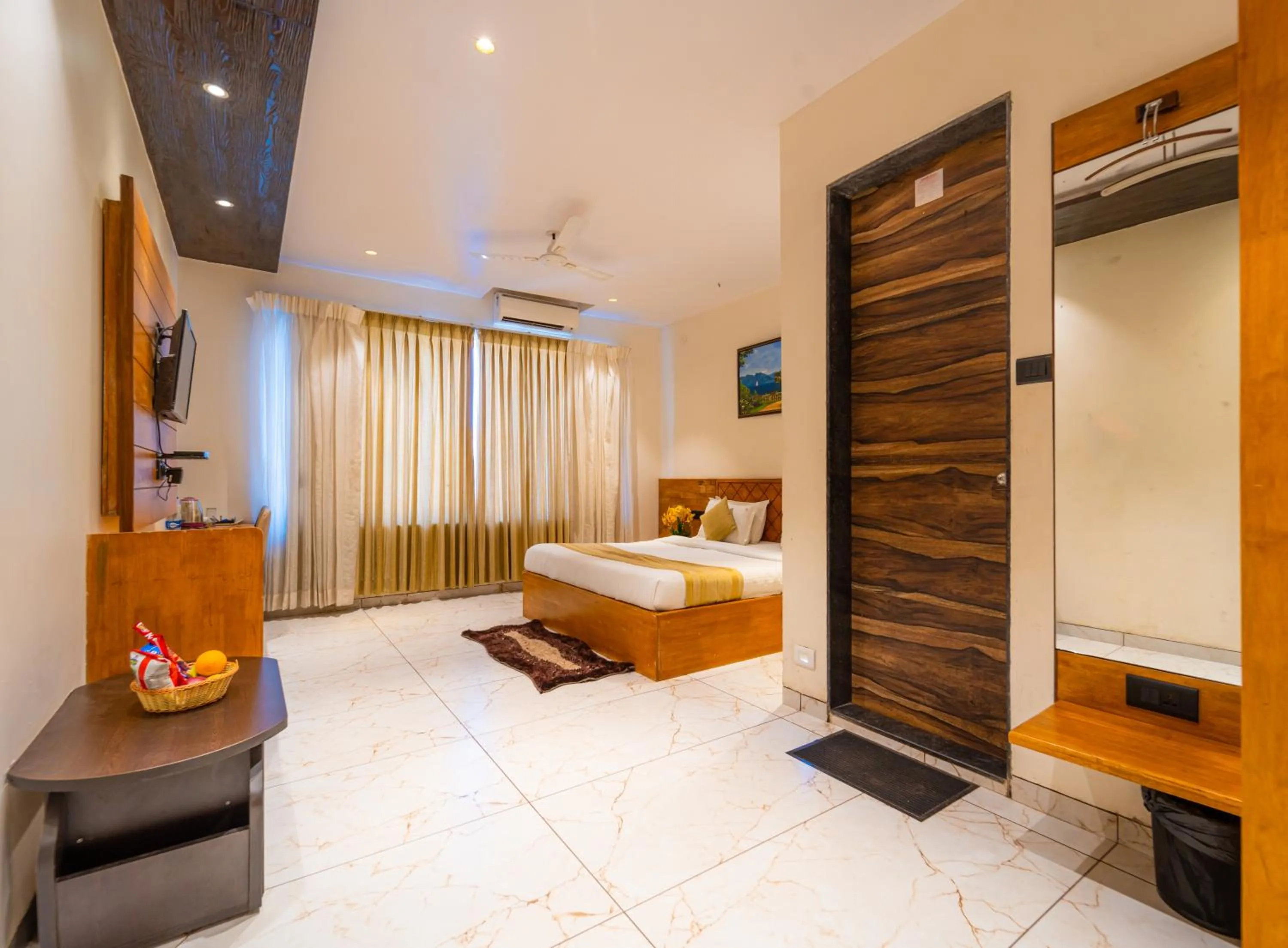 Bed in Red Button Resort