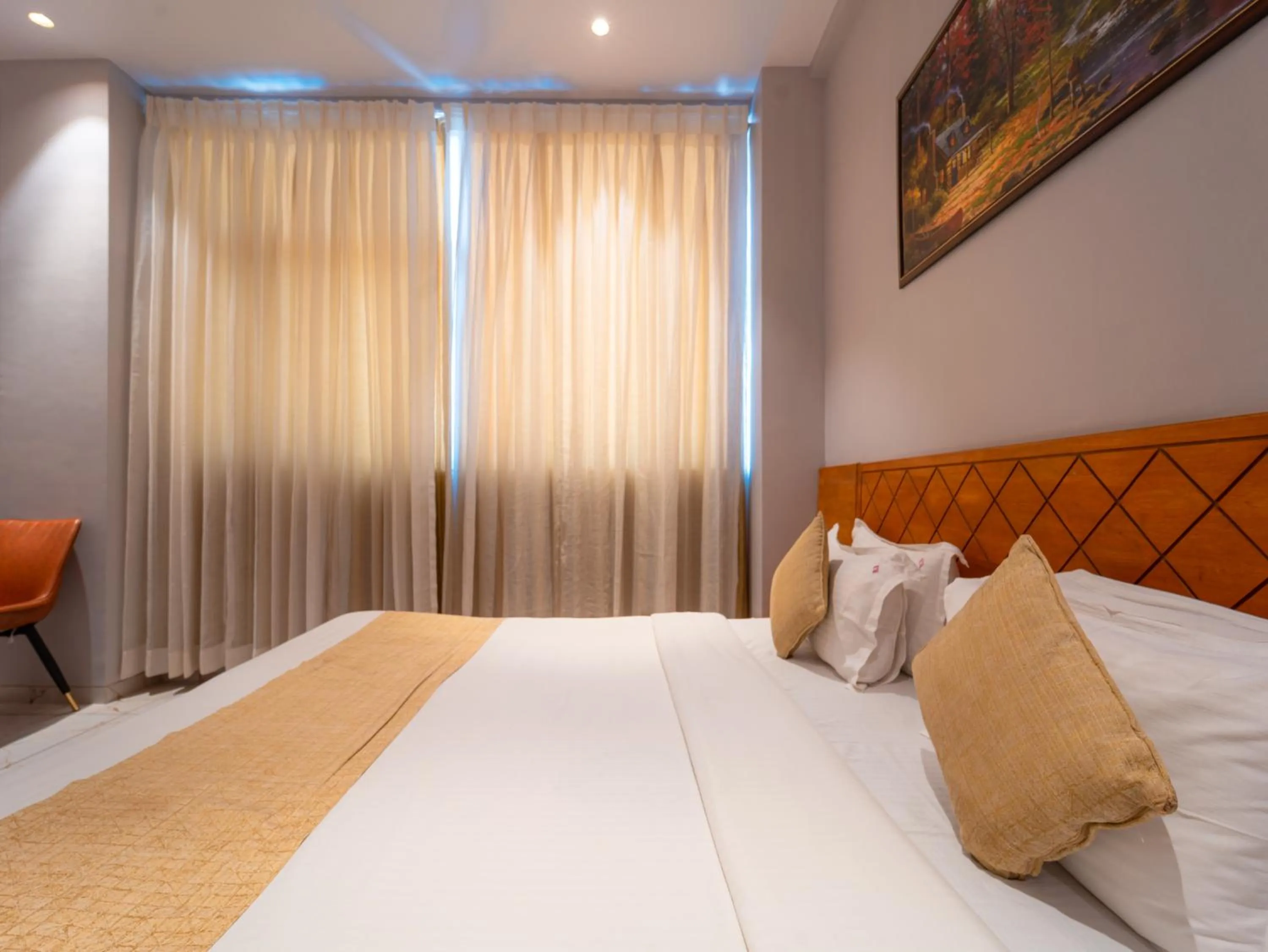 Bed in Red Button Resort