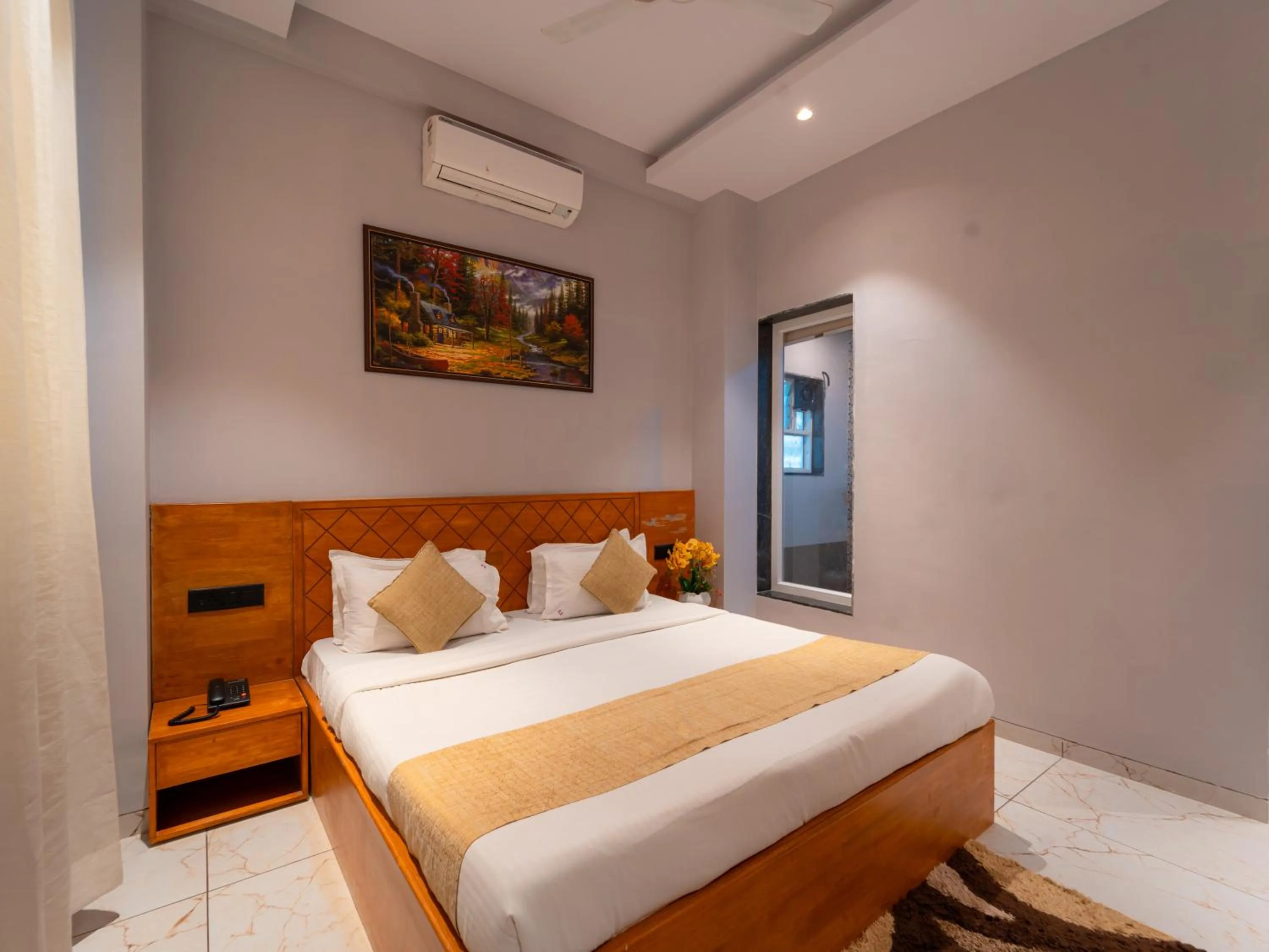 Bed in Red Button Resort