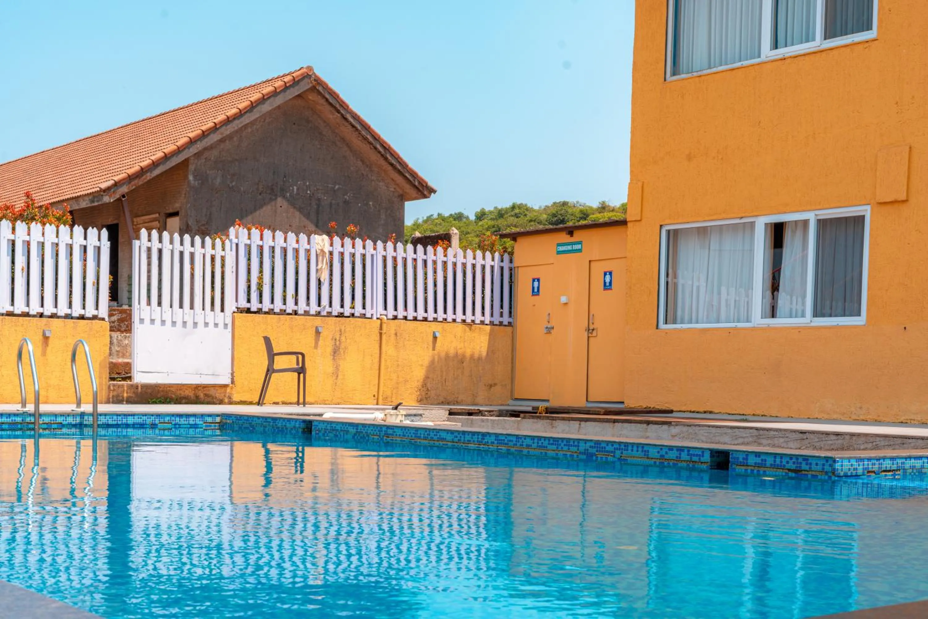 Pool view in Red Button Resort