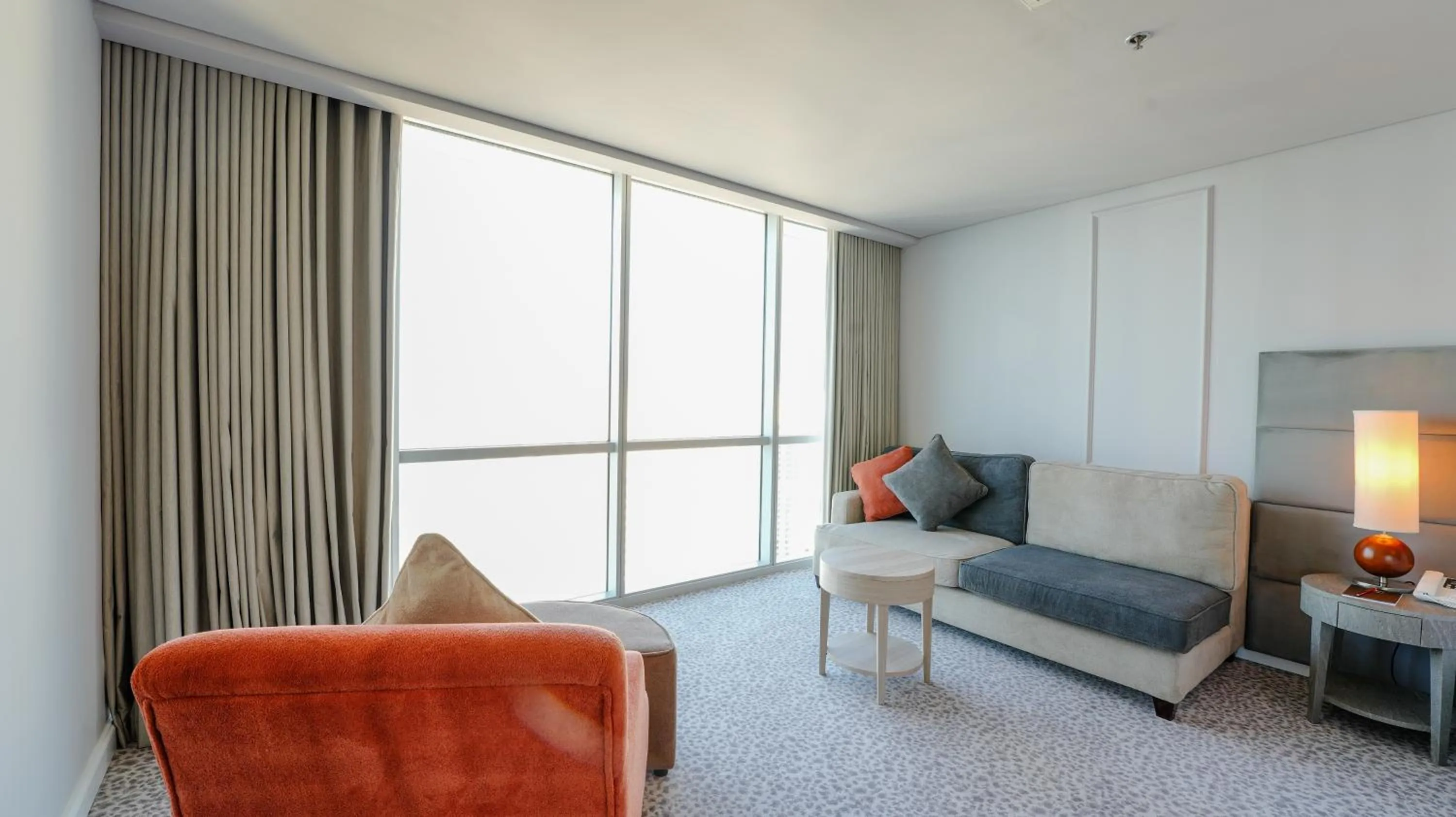 Seating area in Blue Beach Tower The Walk JBR