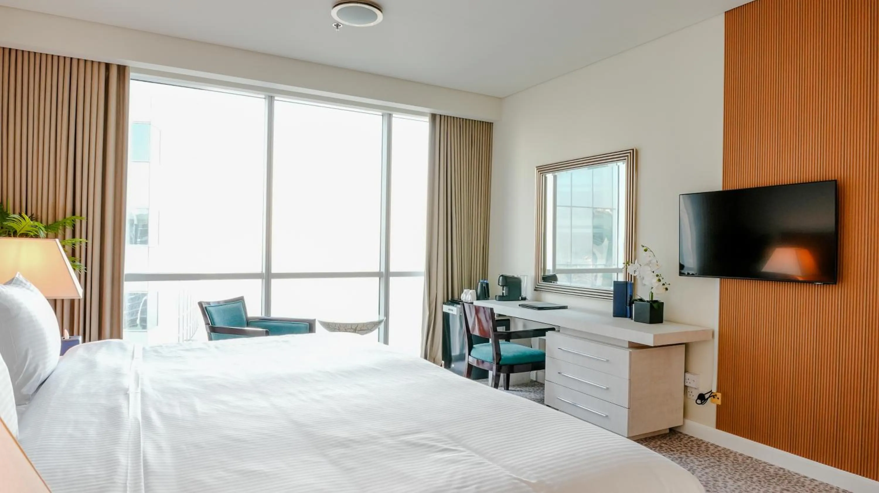 Seating area in Blue Beach Tower The Walk JBR