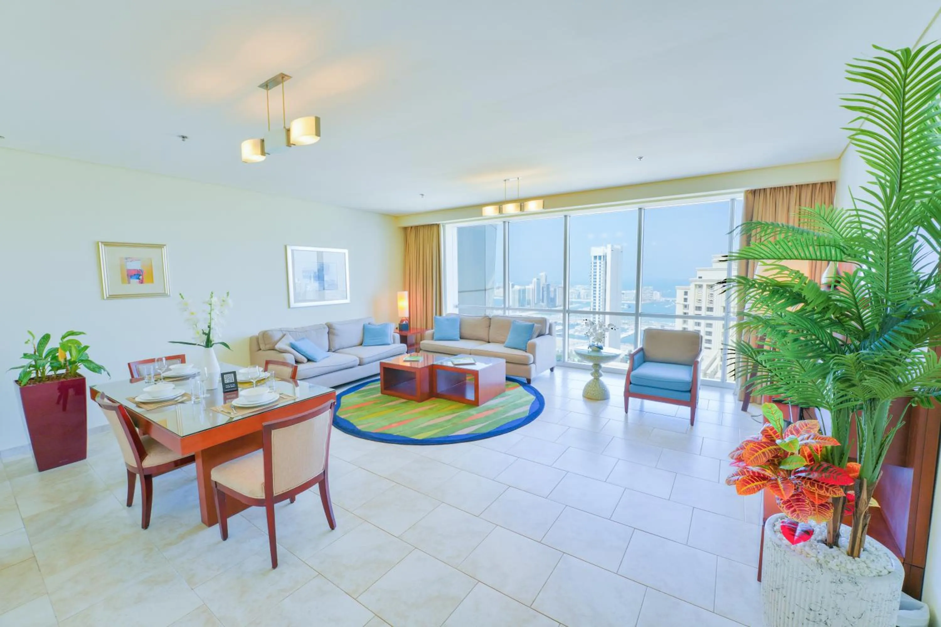 Living room in Blue Beach Tower The Walk JBR