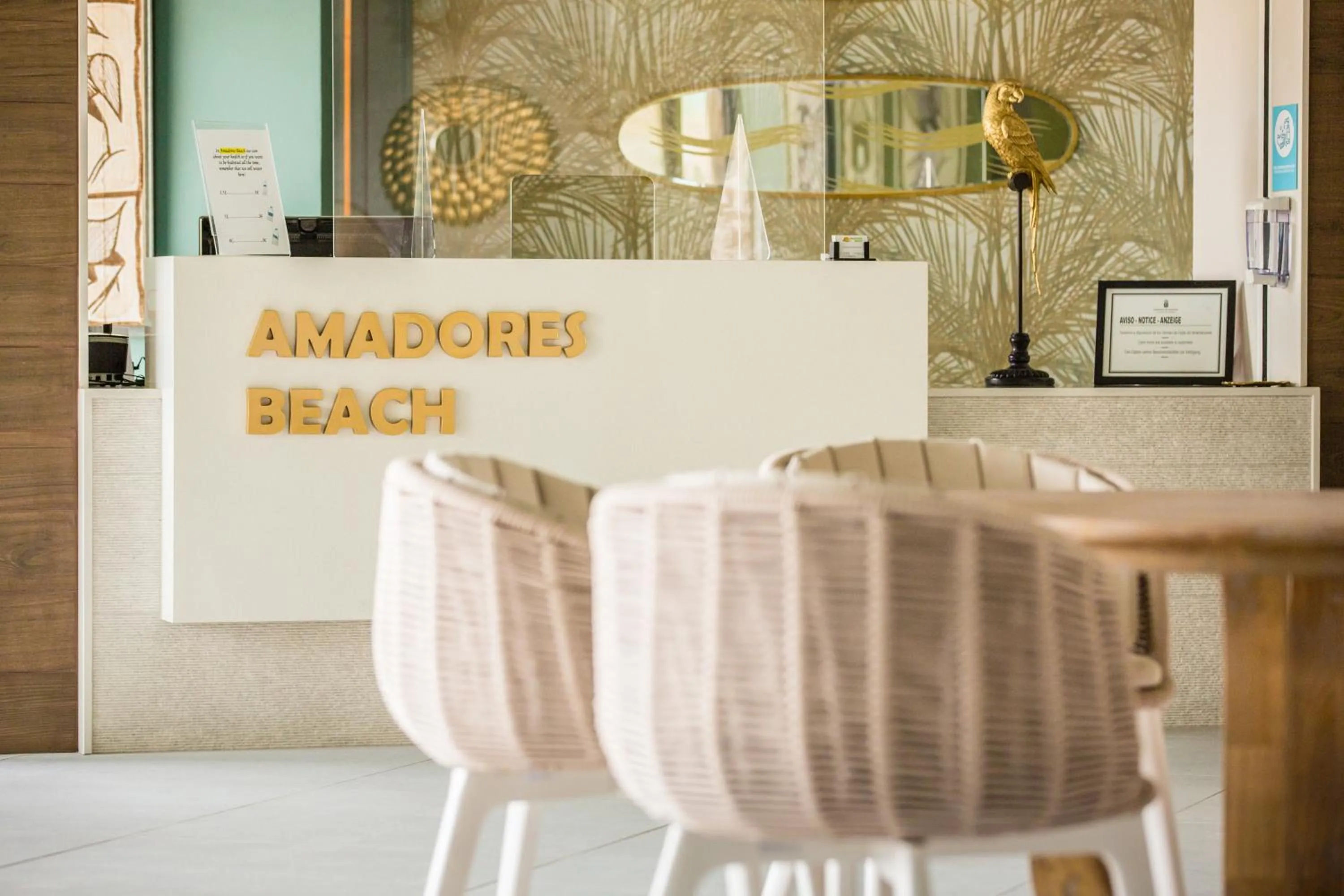 Lobby or reception in Amadores Beach Apartments