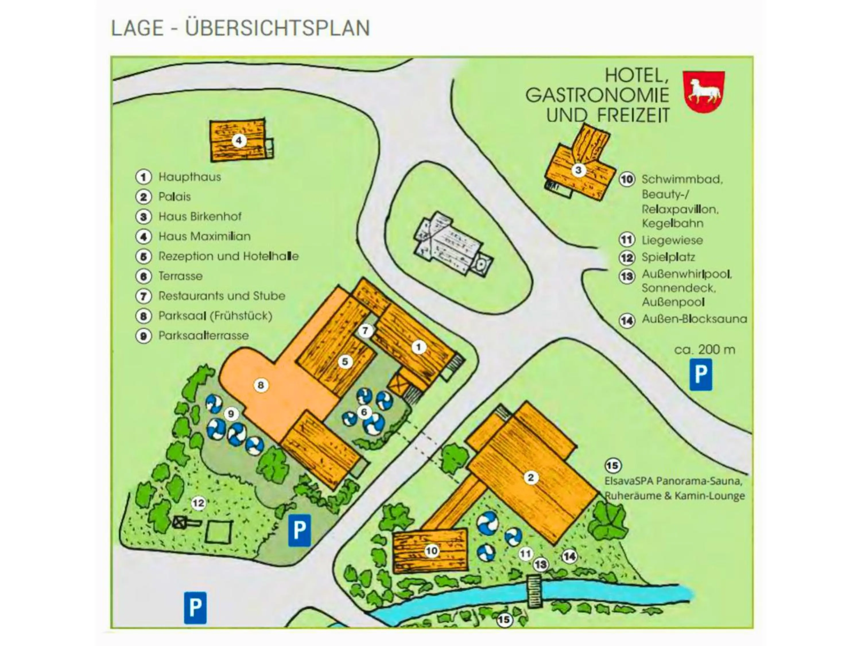 Floor plan in Hotel Lamm