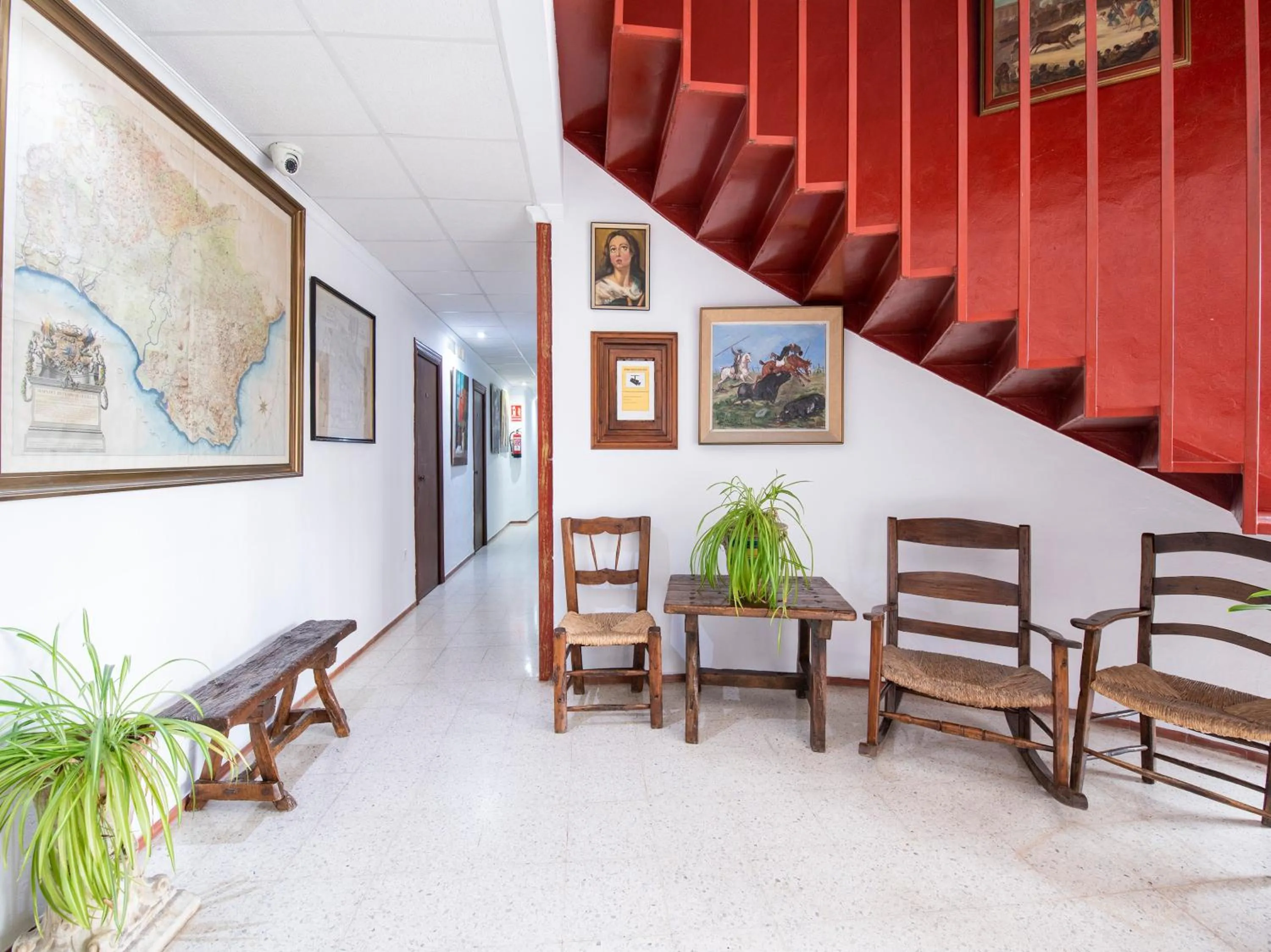 Lobby or reception in Hostal Santiago