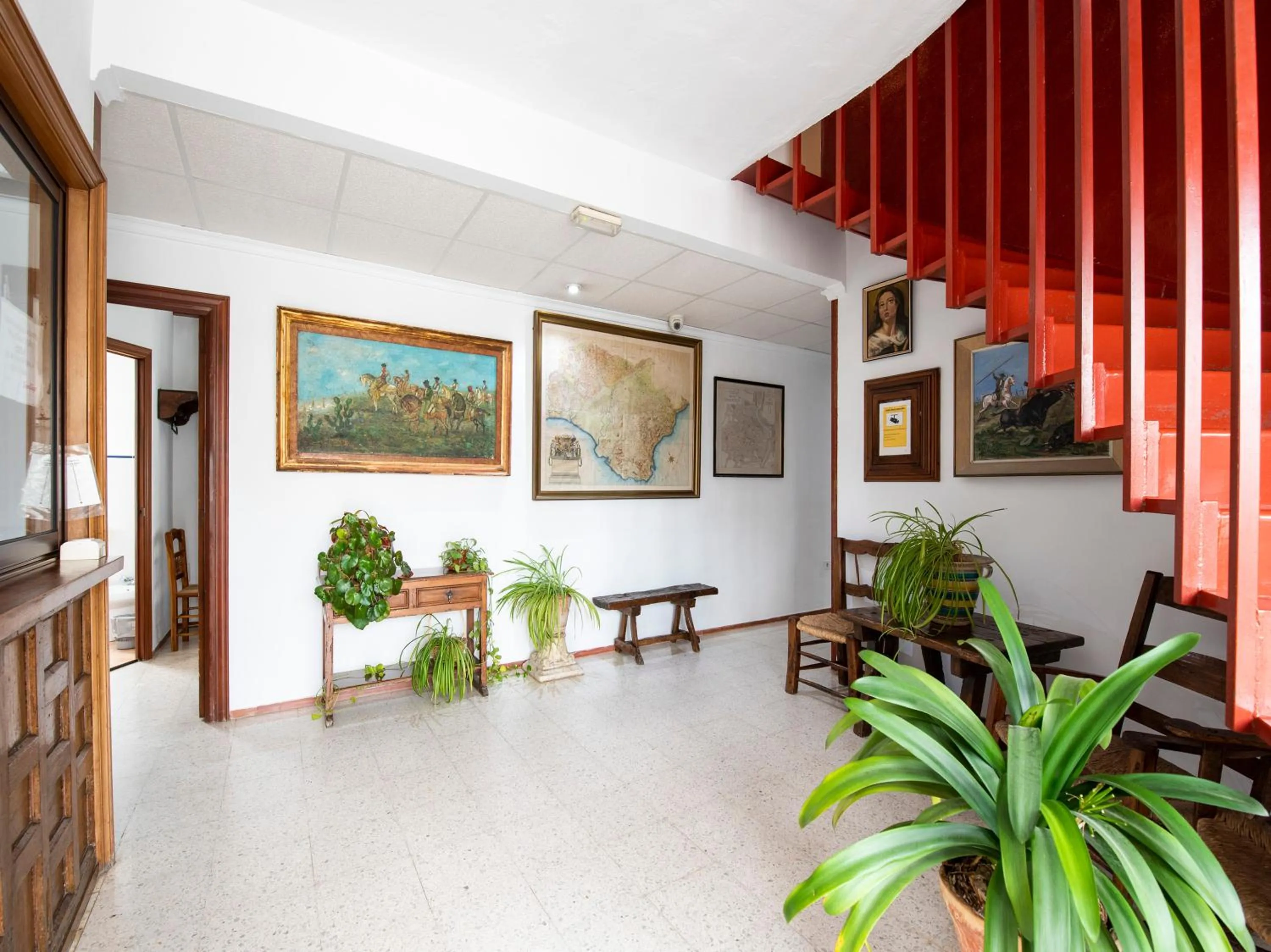 Lobby or reception in Hostal Santiago