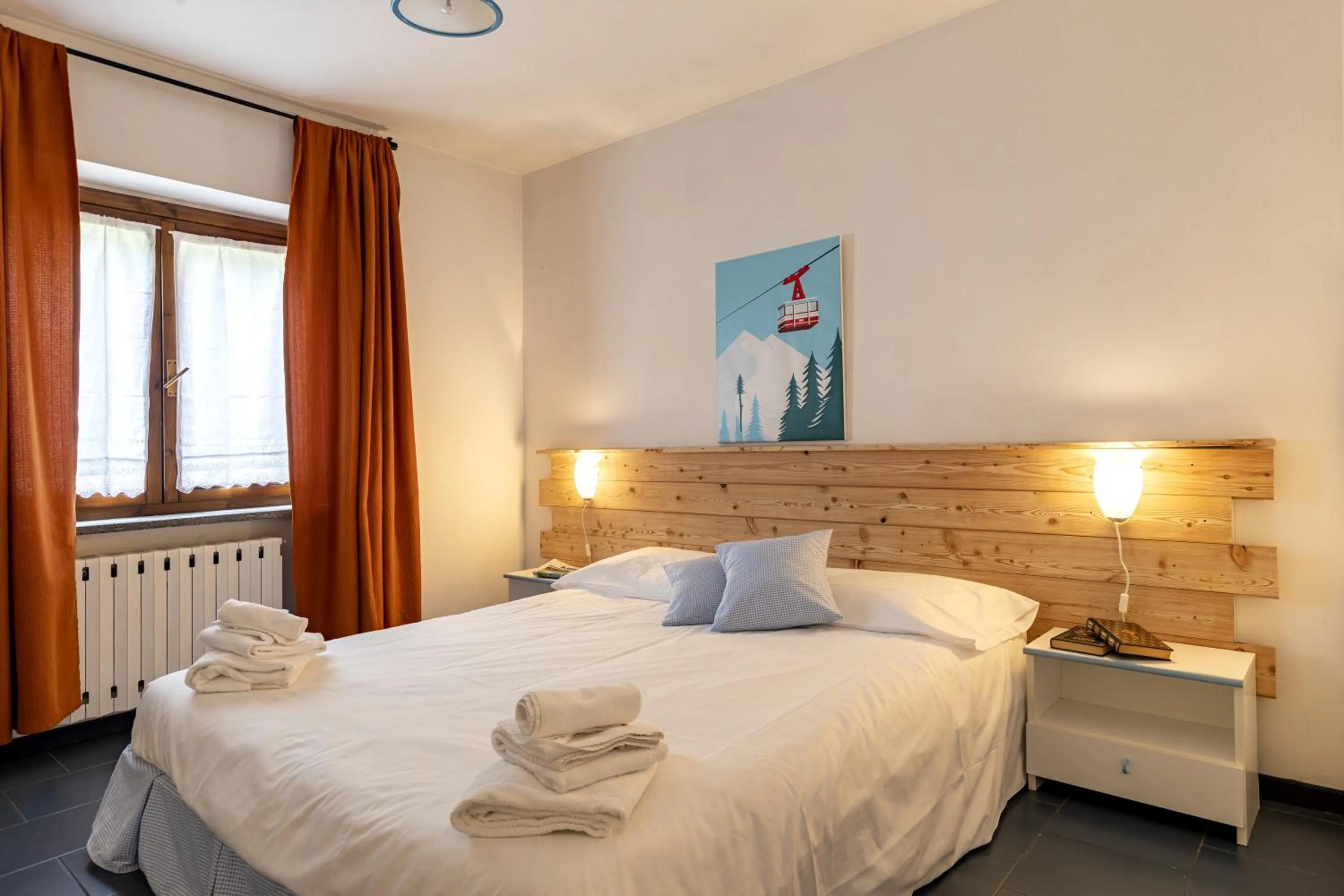 Bed in Aparthotel Claviere