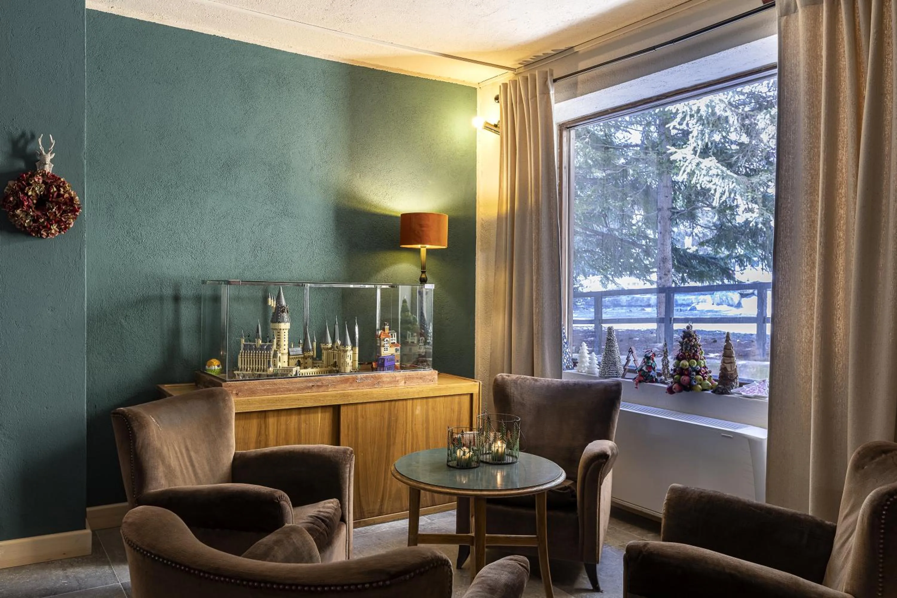 Lounge or bar in Aparthotel Claviere