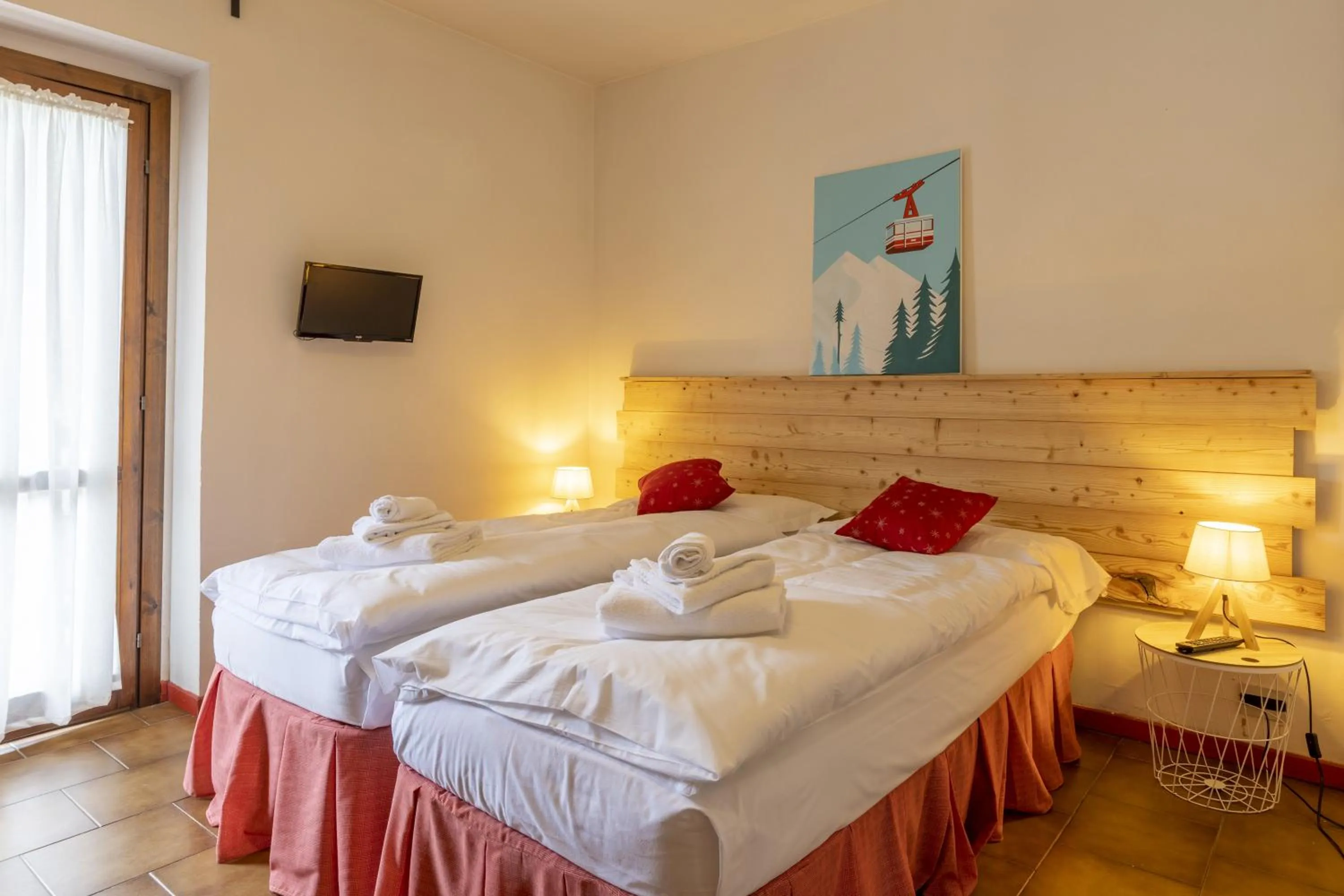 Bedroom, Bed in Aparthotel Claviere