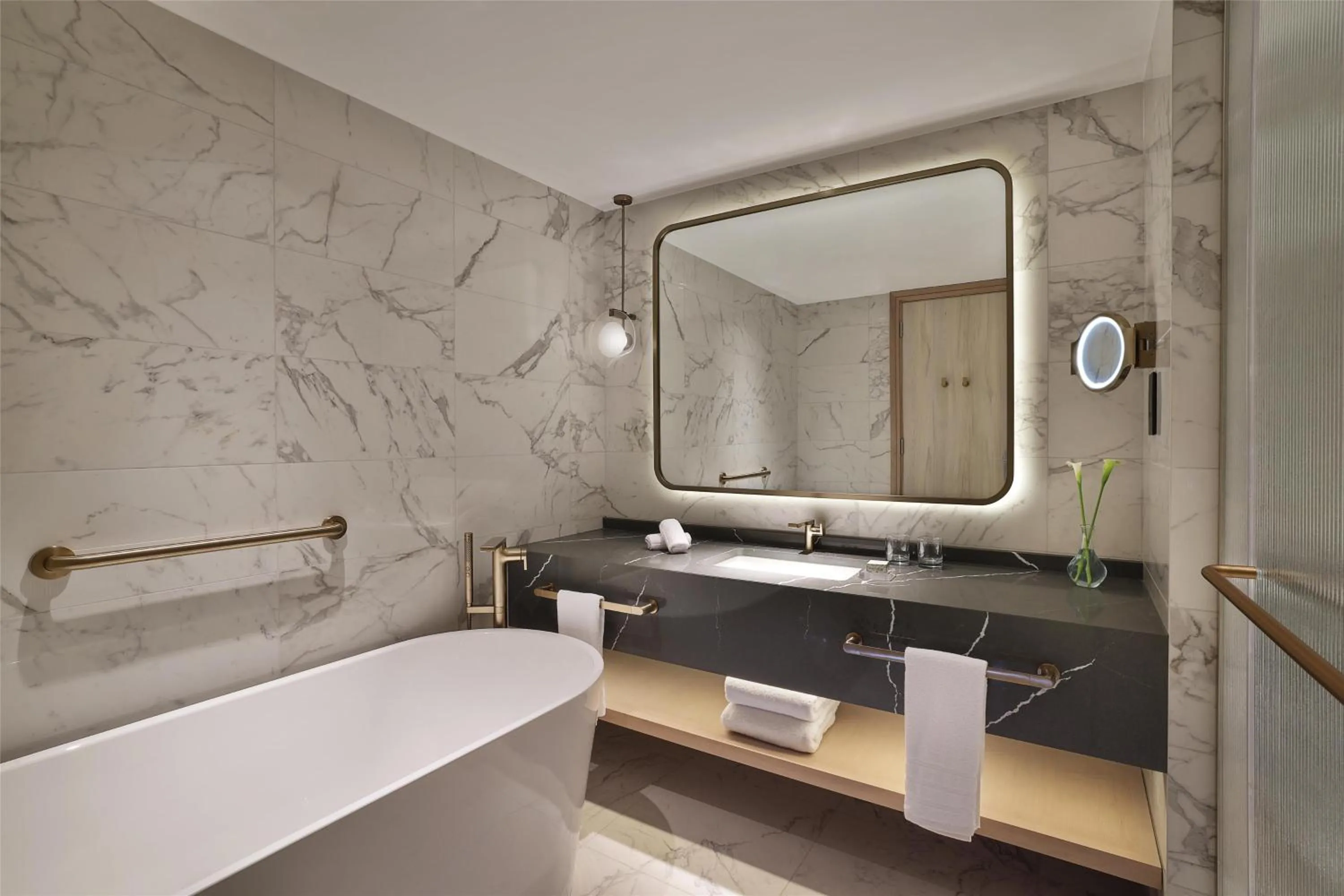 Bathroom in Signia by Hilton