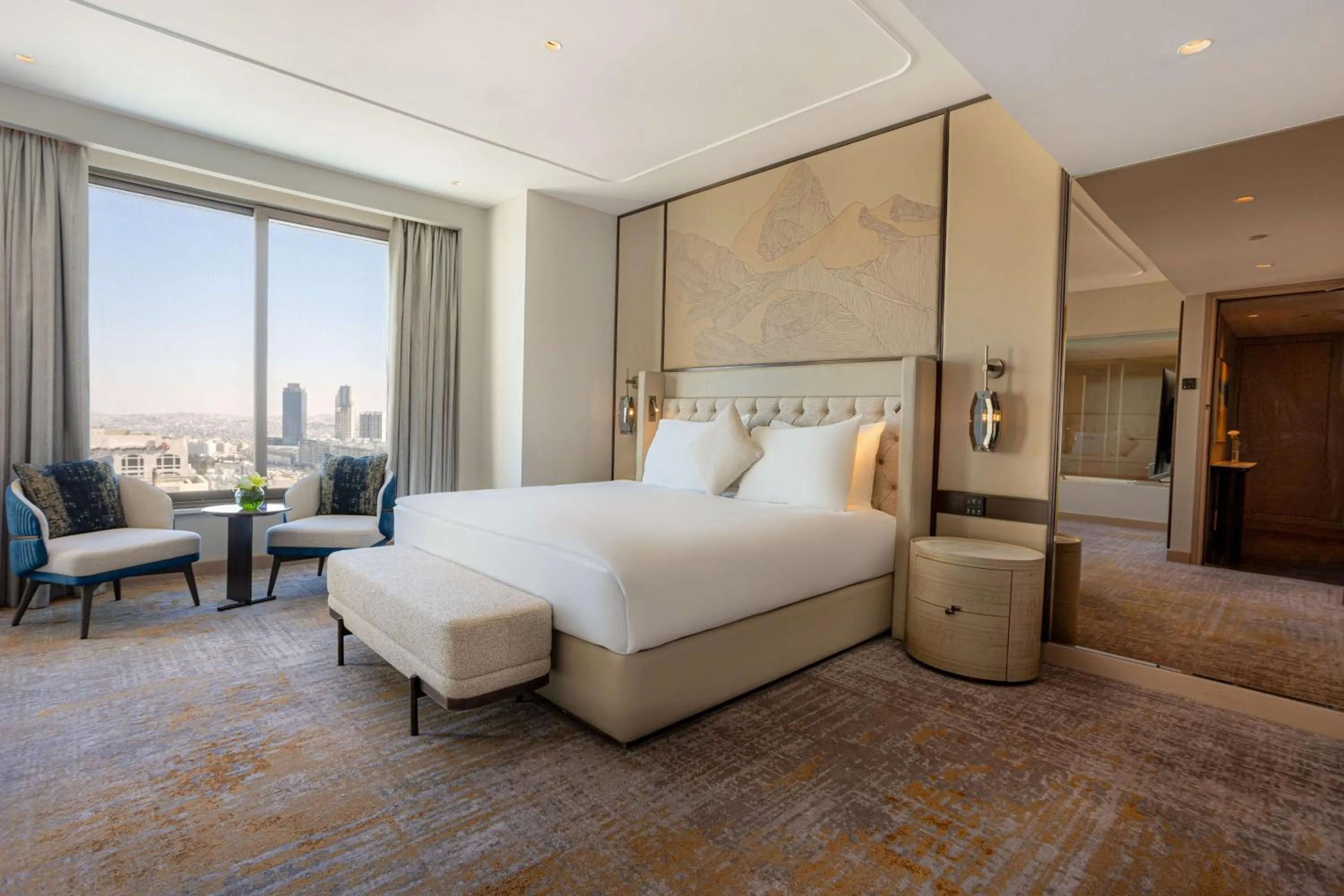 Bed in Kempinski Hotel Amman