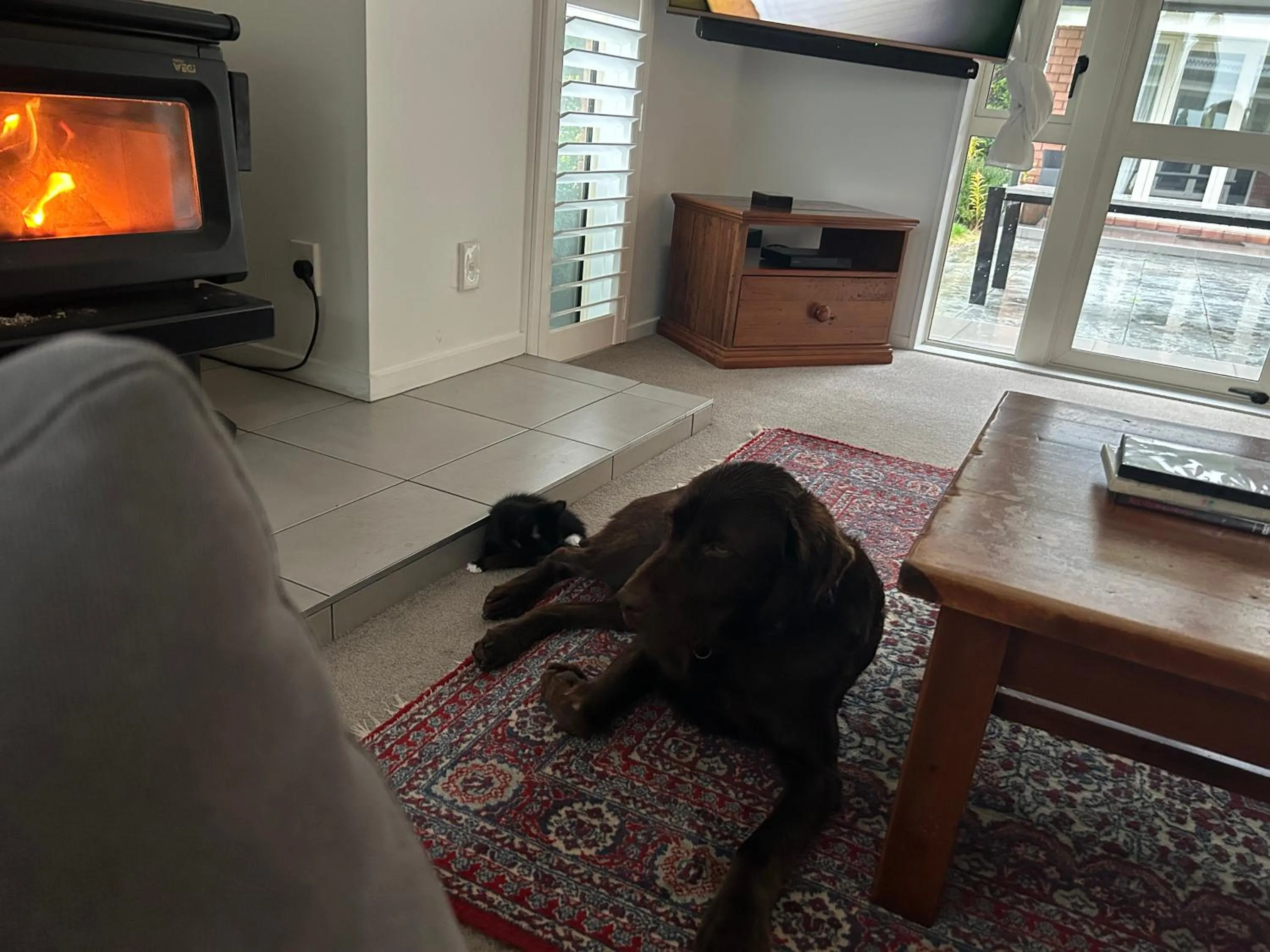 fireplace in Gem bed and breakfast