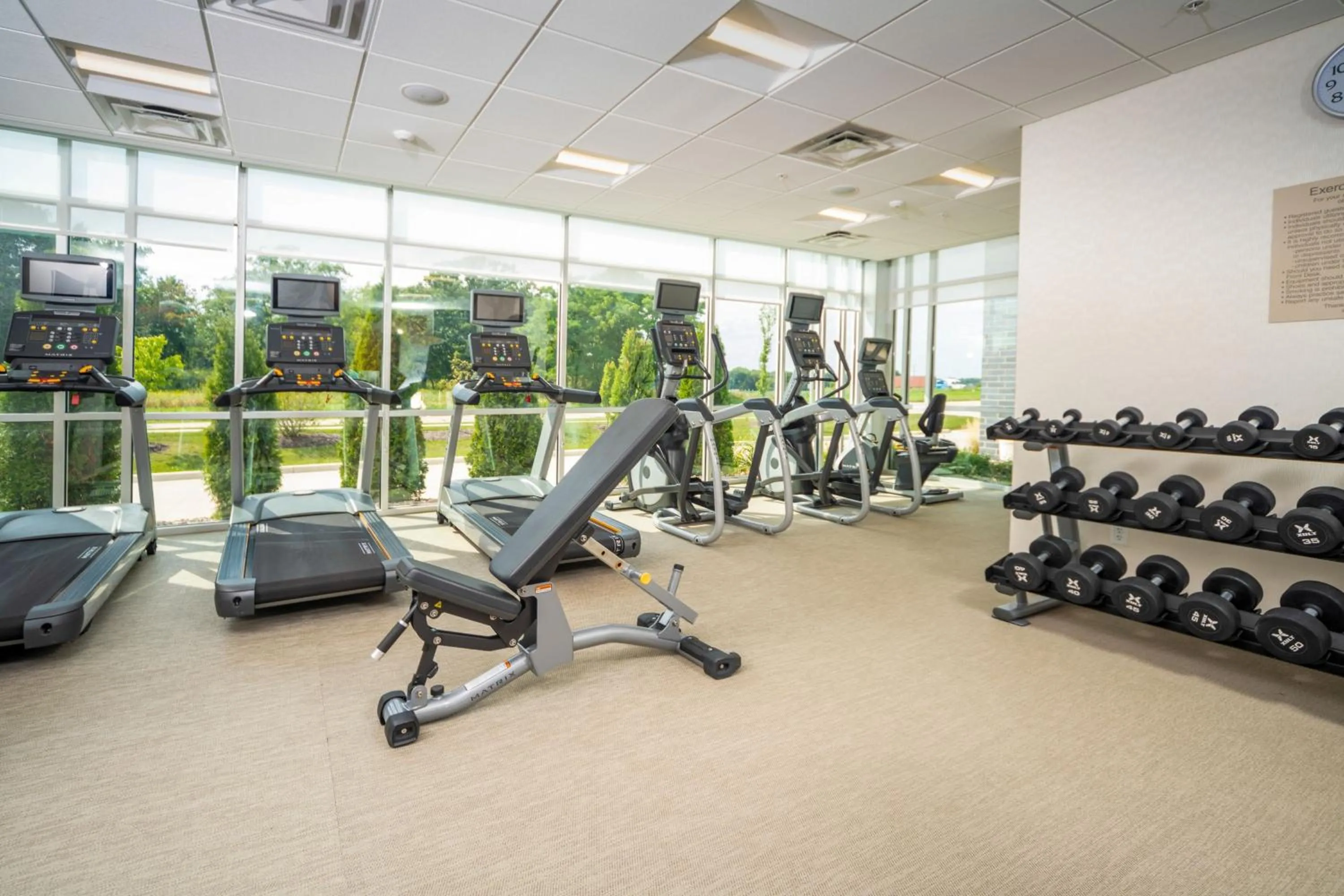 Fitness centre/facilities in SpringHill Suites by Marriott Kenosha