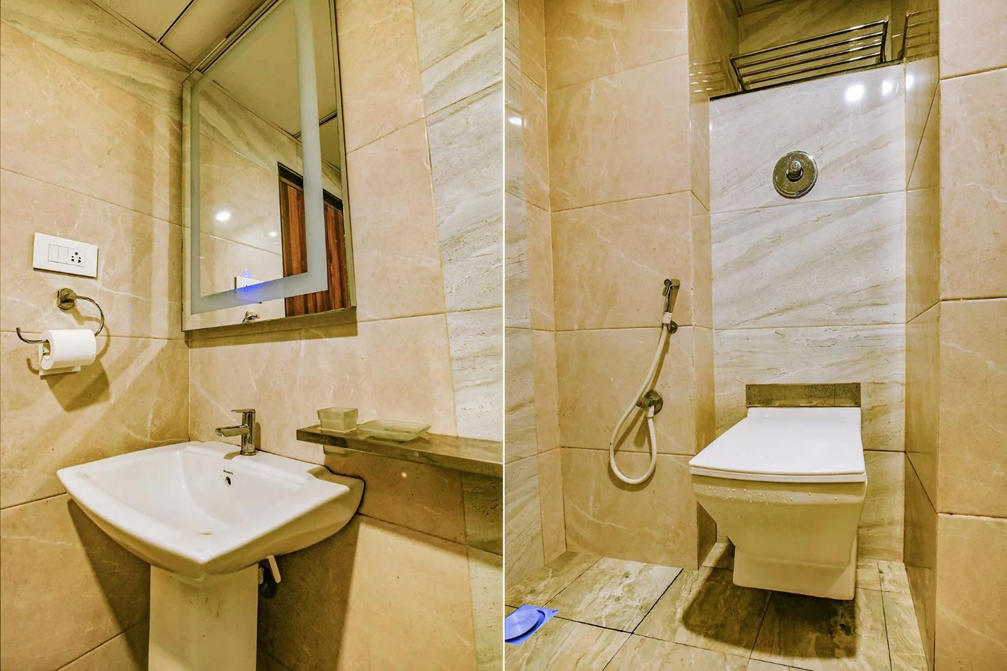 Bathroom in Via Phoenix Resorts - Nr M Chinnaswamy Stadium