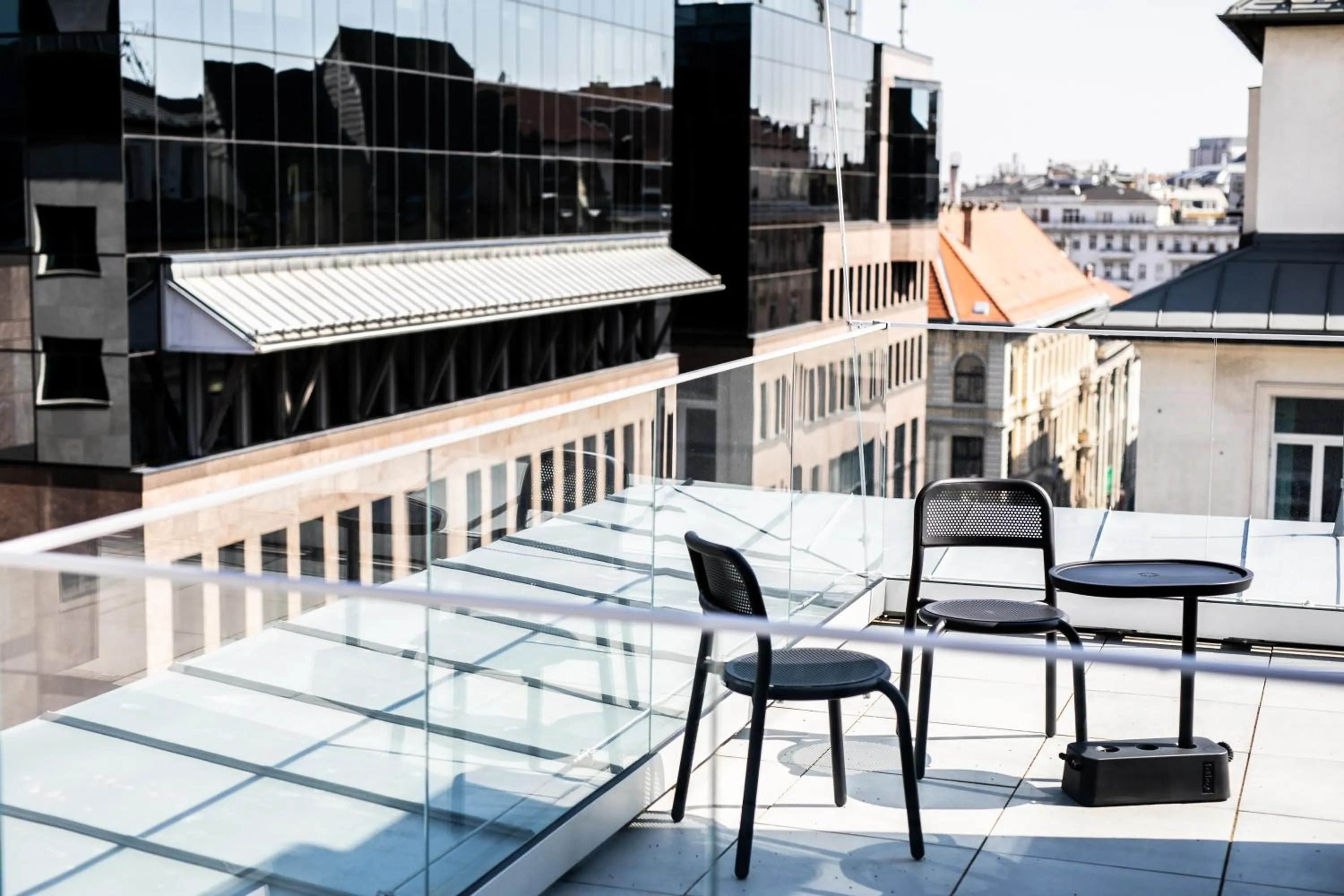Balcony/Terrace in H2 Hotel Budapest