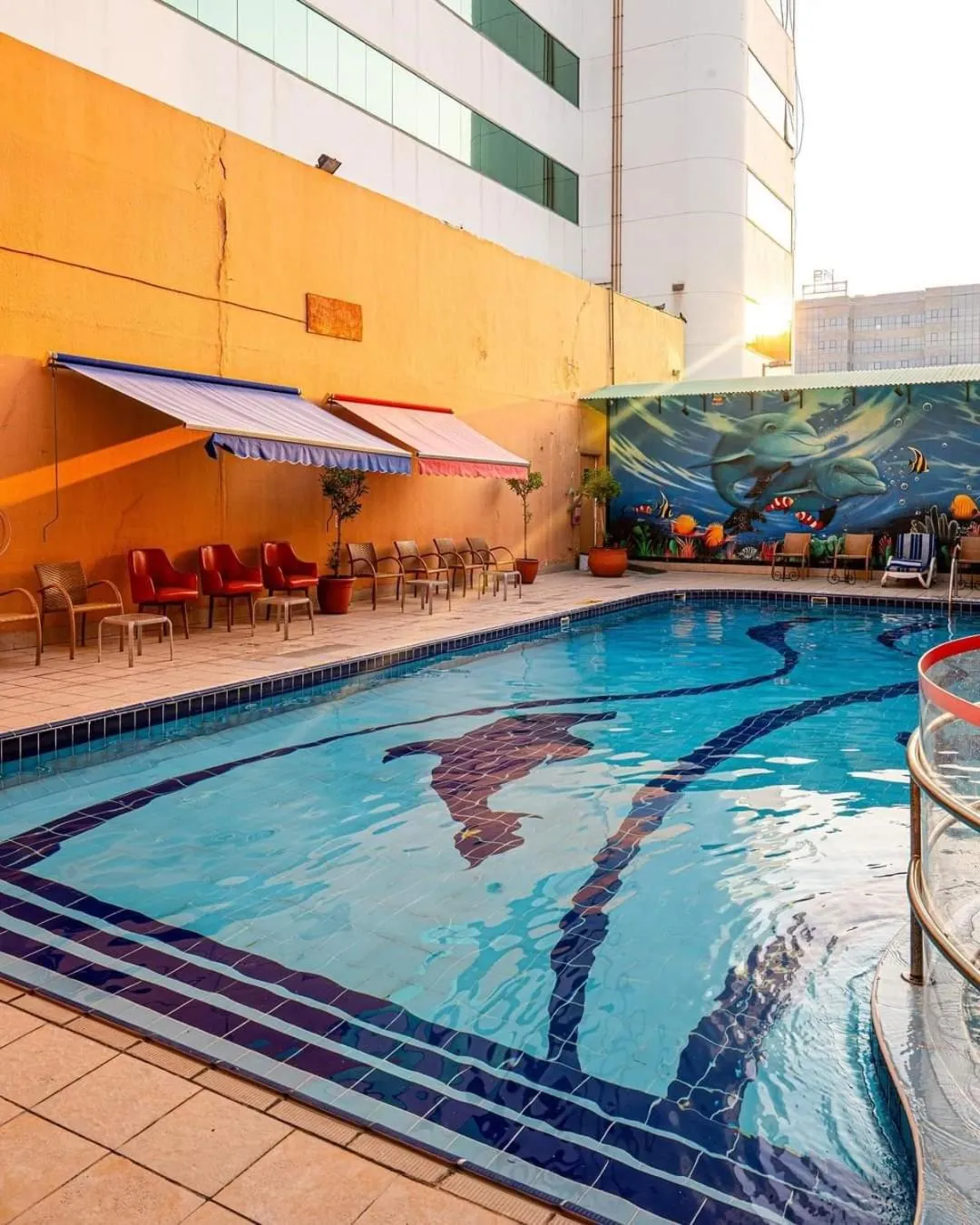 Pool view in Marco Polo Hotel