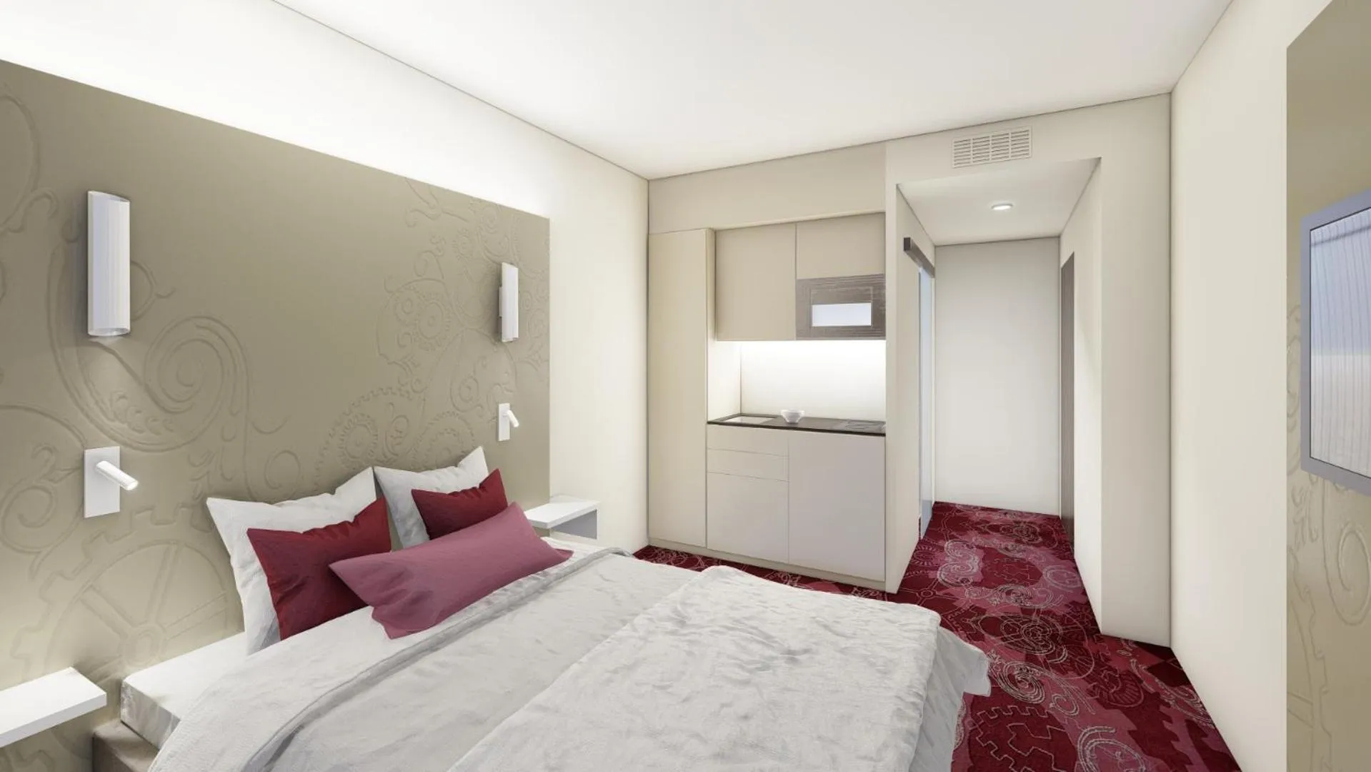 Photo of the whole room, Bed in VISIONAPARTMENTS Place de Cornavin - contactless check-in