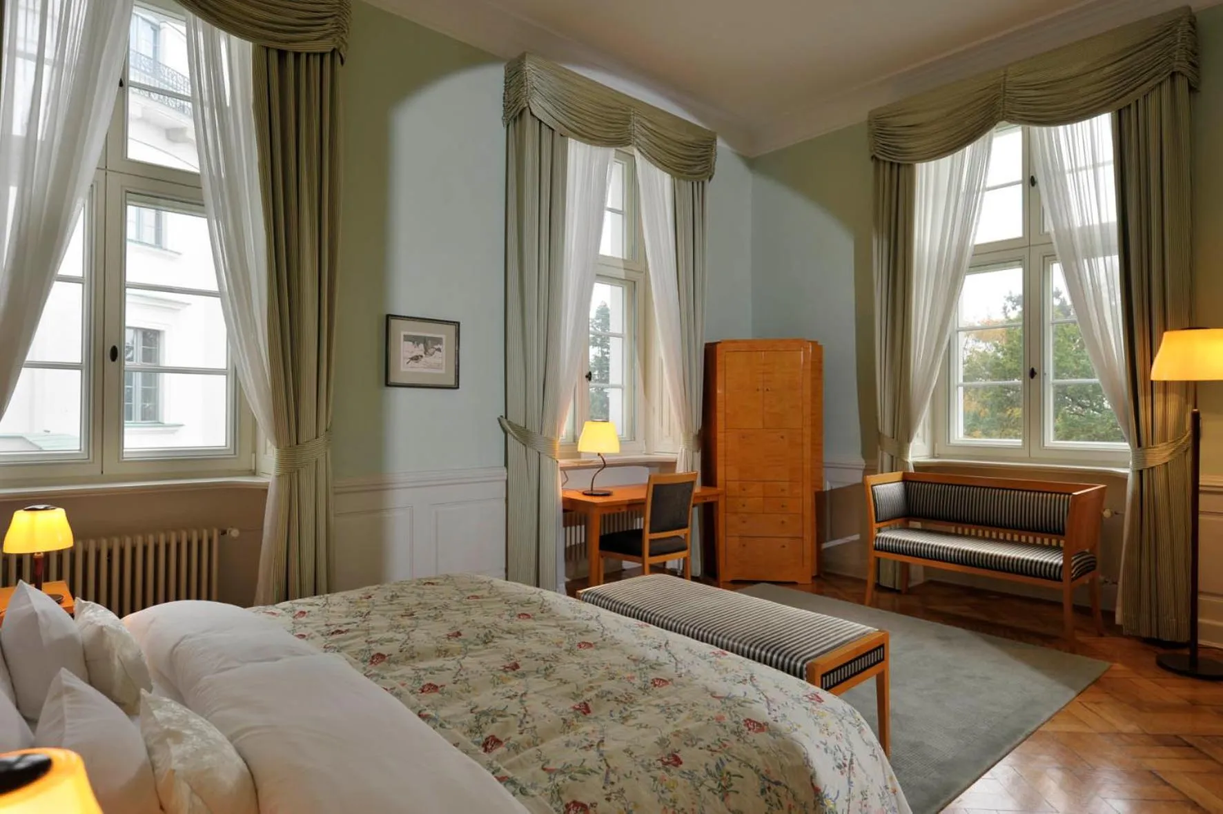 Bed in Schlosshotel Burg Schlitz