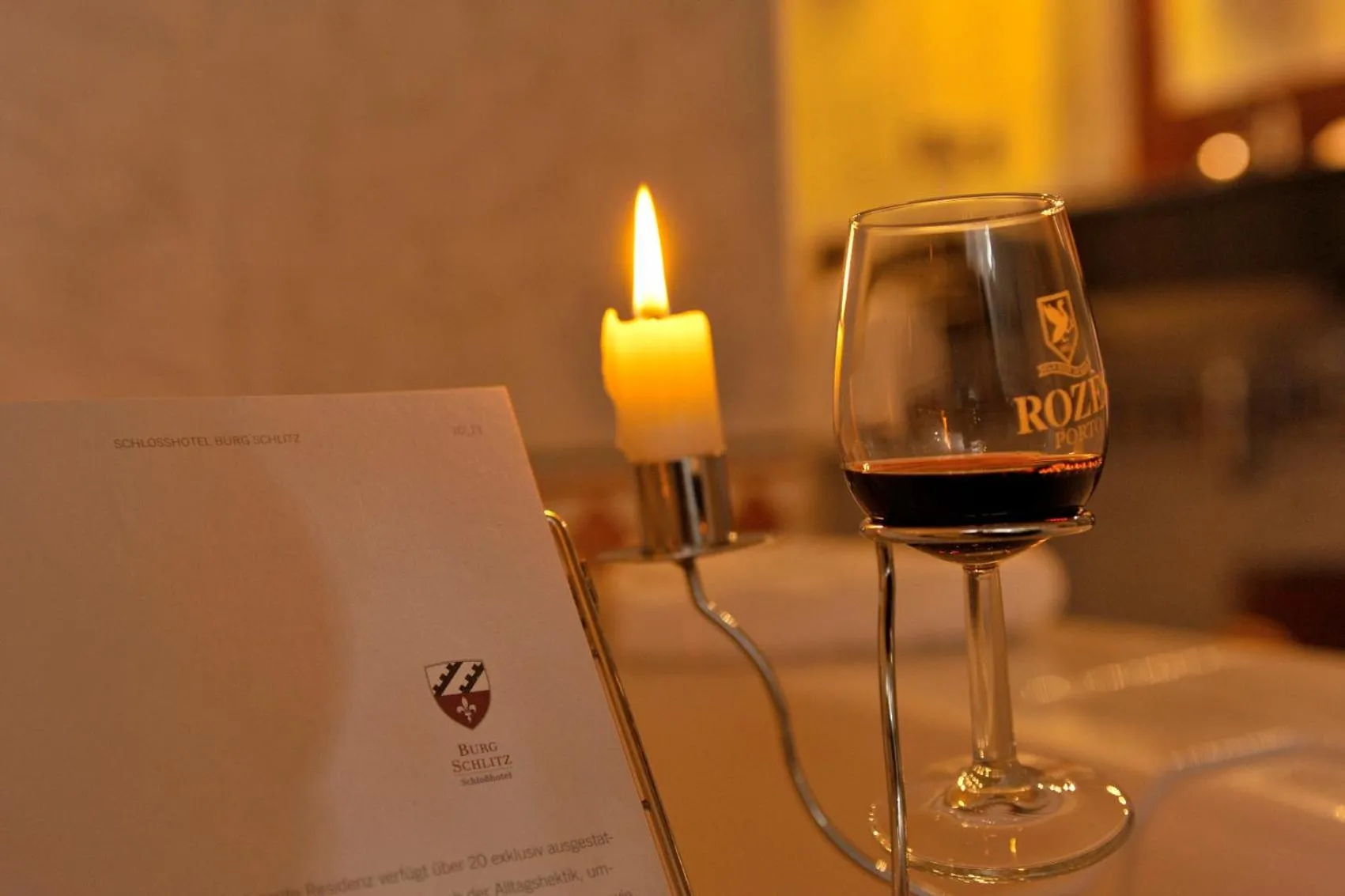 Restaurant/places to eat in Schlosshotel Burg Schlitz