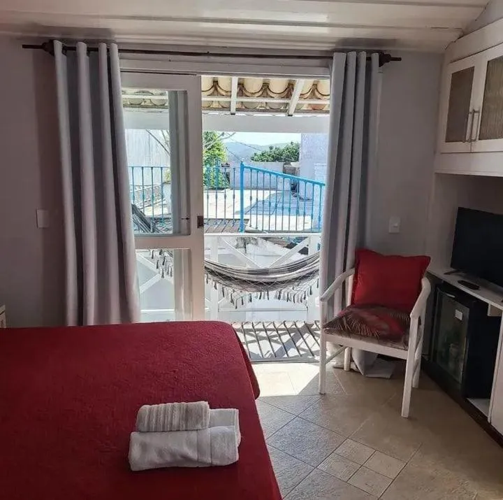 Balcony/Terrace, Bed in Porto Mar de Búzios