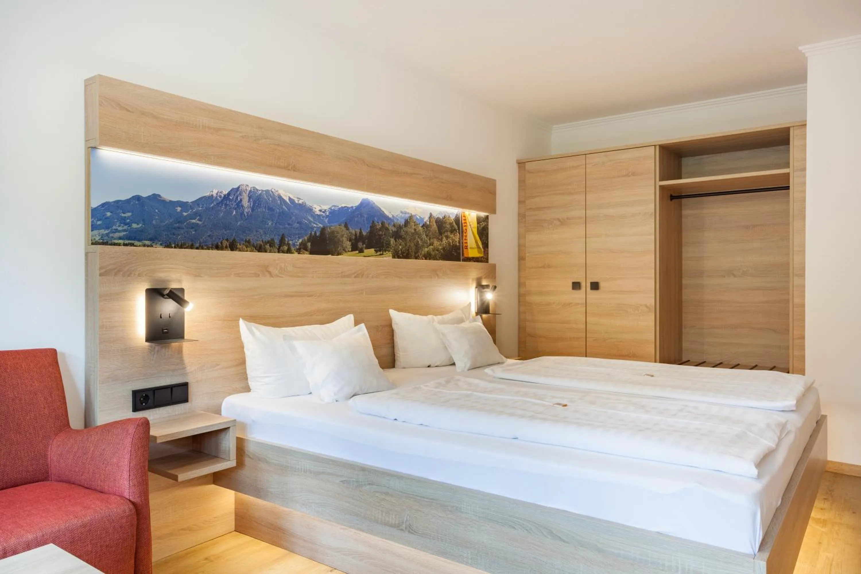 Bed in Ringhotel Nebelhornblick