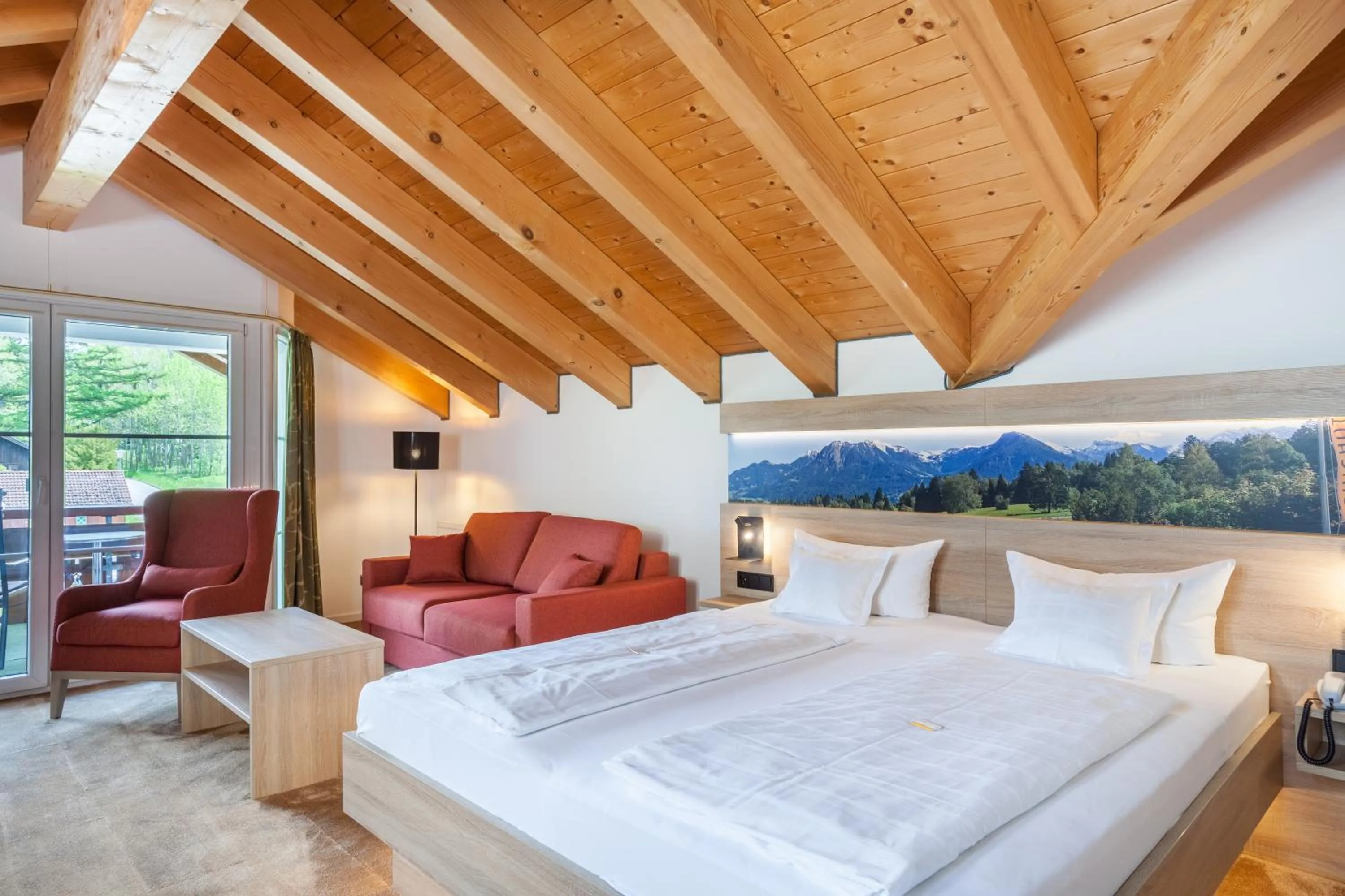 Bed in Ringhotel Nebelhornblick