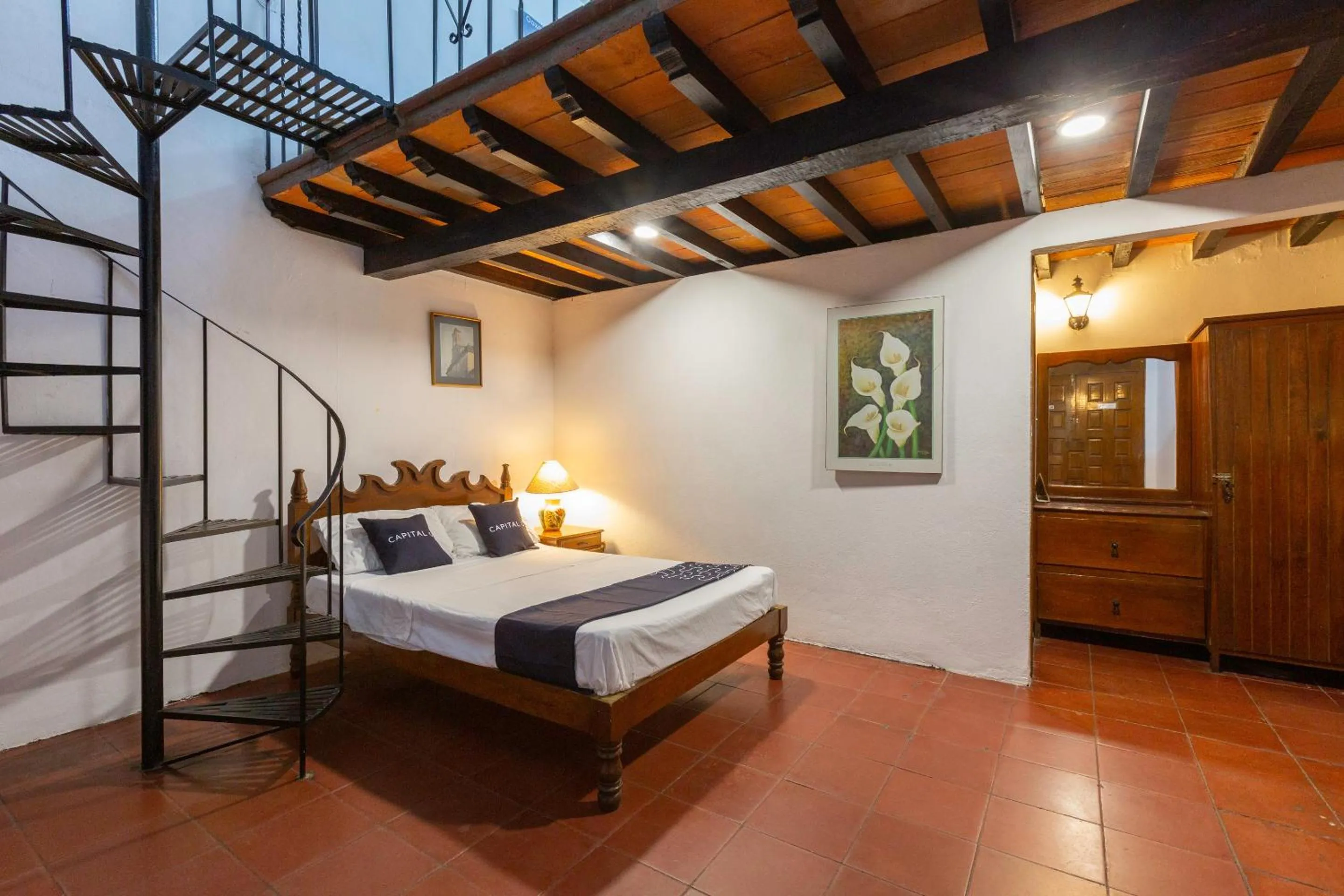 Bedroom in Capital O Posada La Casa De La Tia, Oaxaca