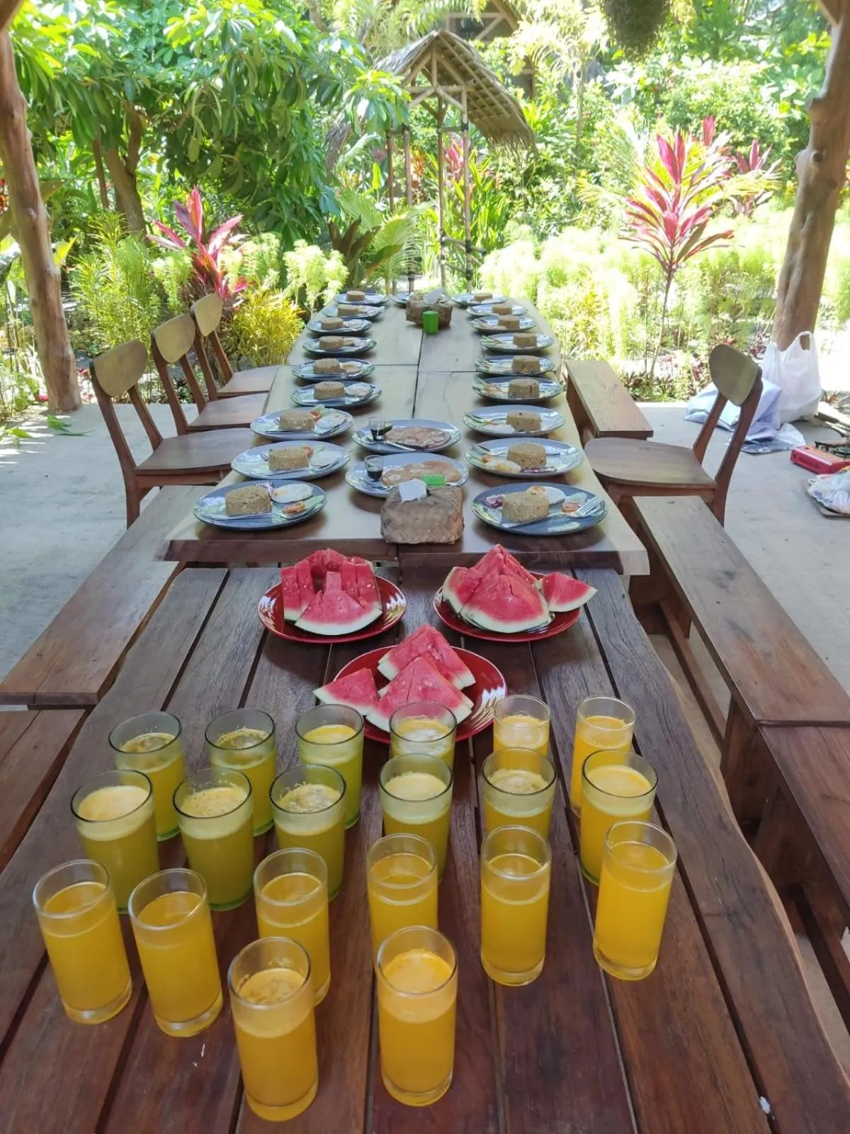 Breakfast in Coconut Tree Cottages