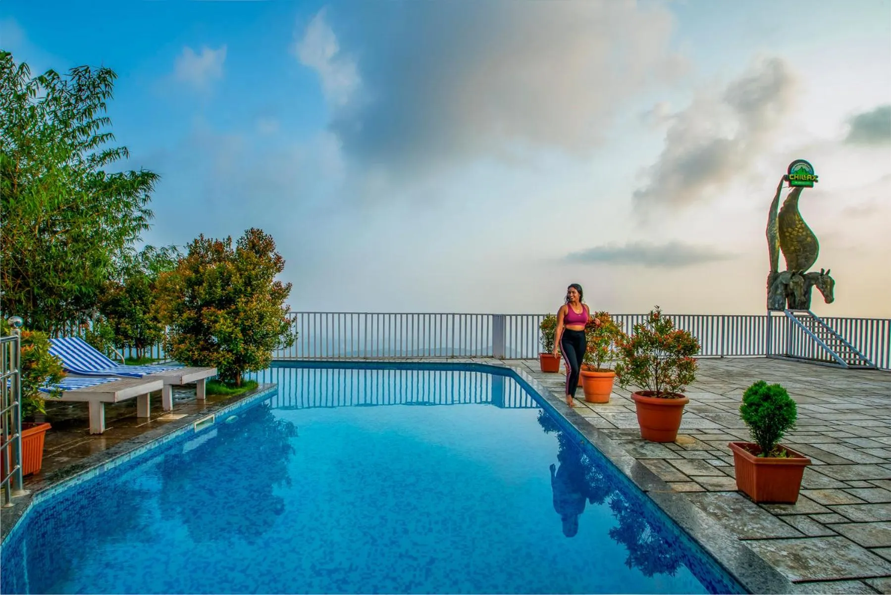 Swimming pool in CHILLAX Resorts Palakkayam THATTU