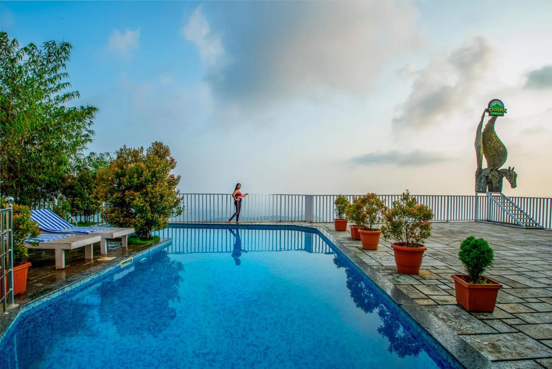 Swimming pool in CHILLAX Resorts Palakkayam THATTU