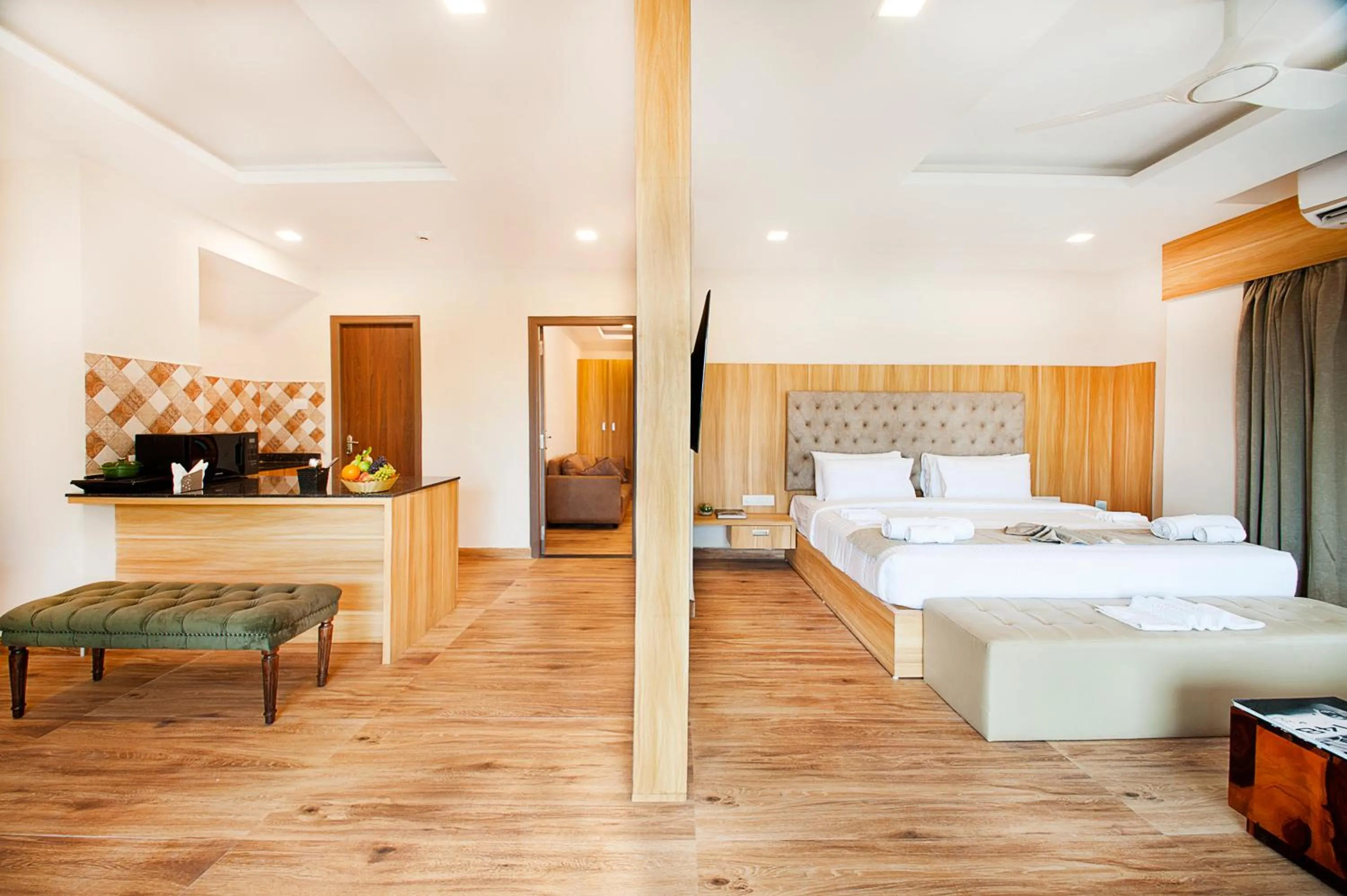 Seating area, Bed in ABM Boutique Hotel