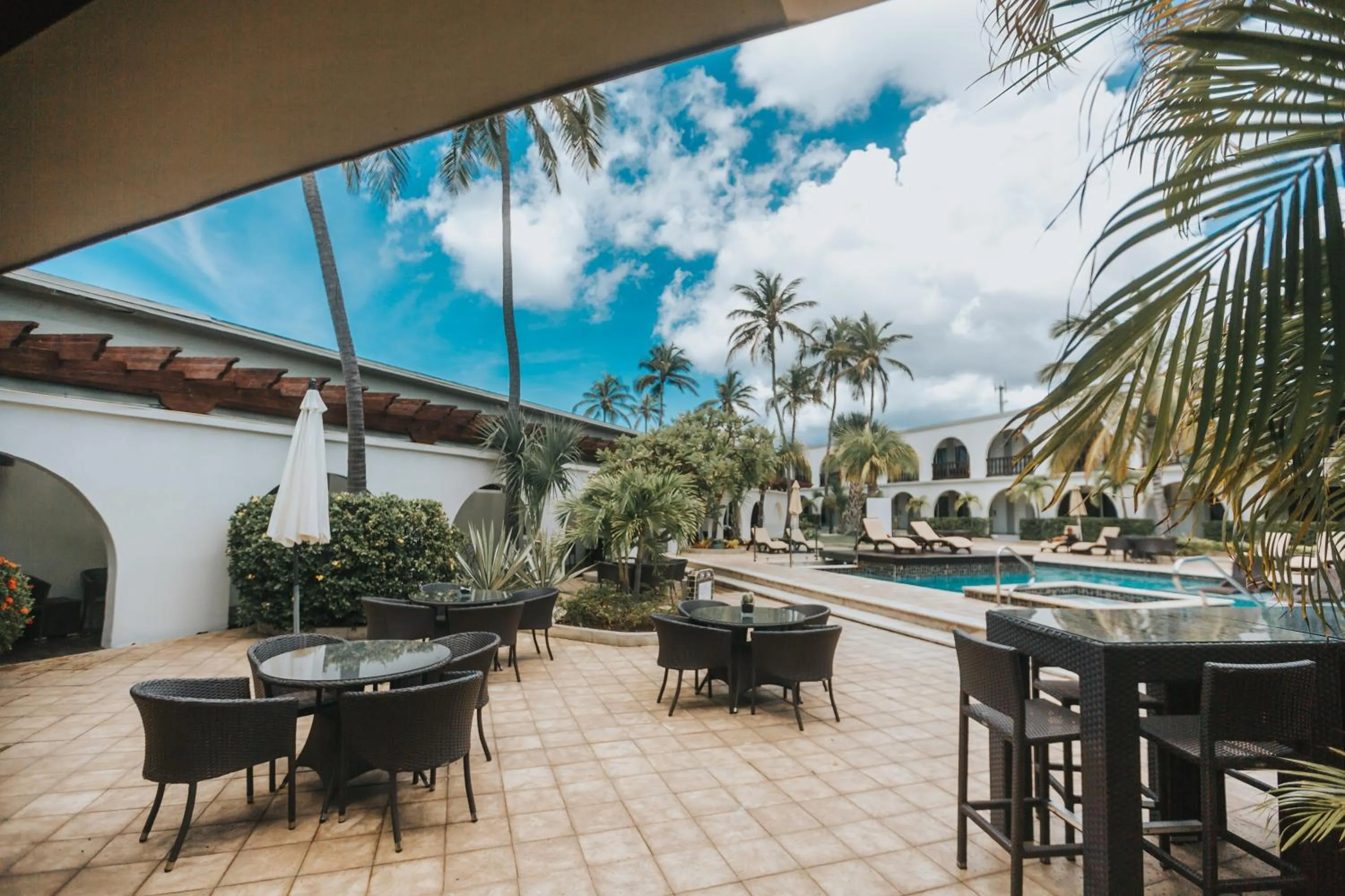 Patio in Talk of the Town Beach Hotel & Beach Club by GH Hoteles