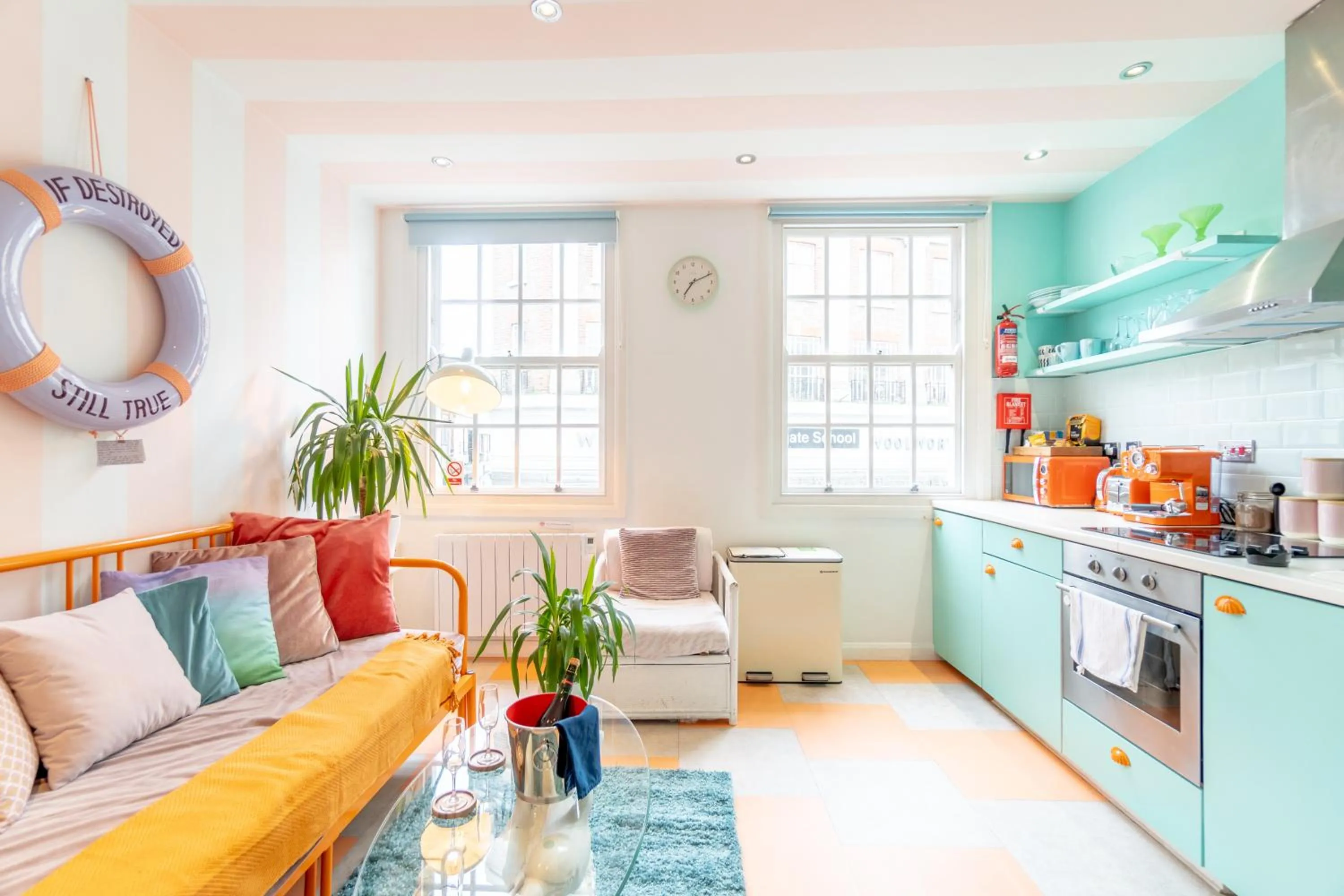 Bedroom in The Courtyard Suite by Margate Suites