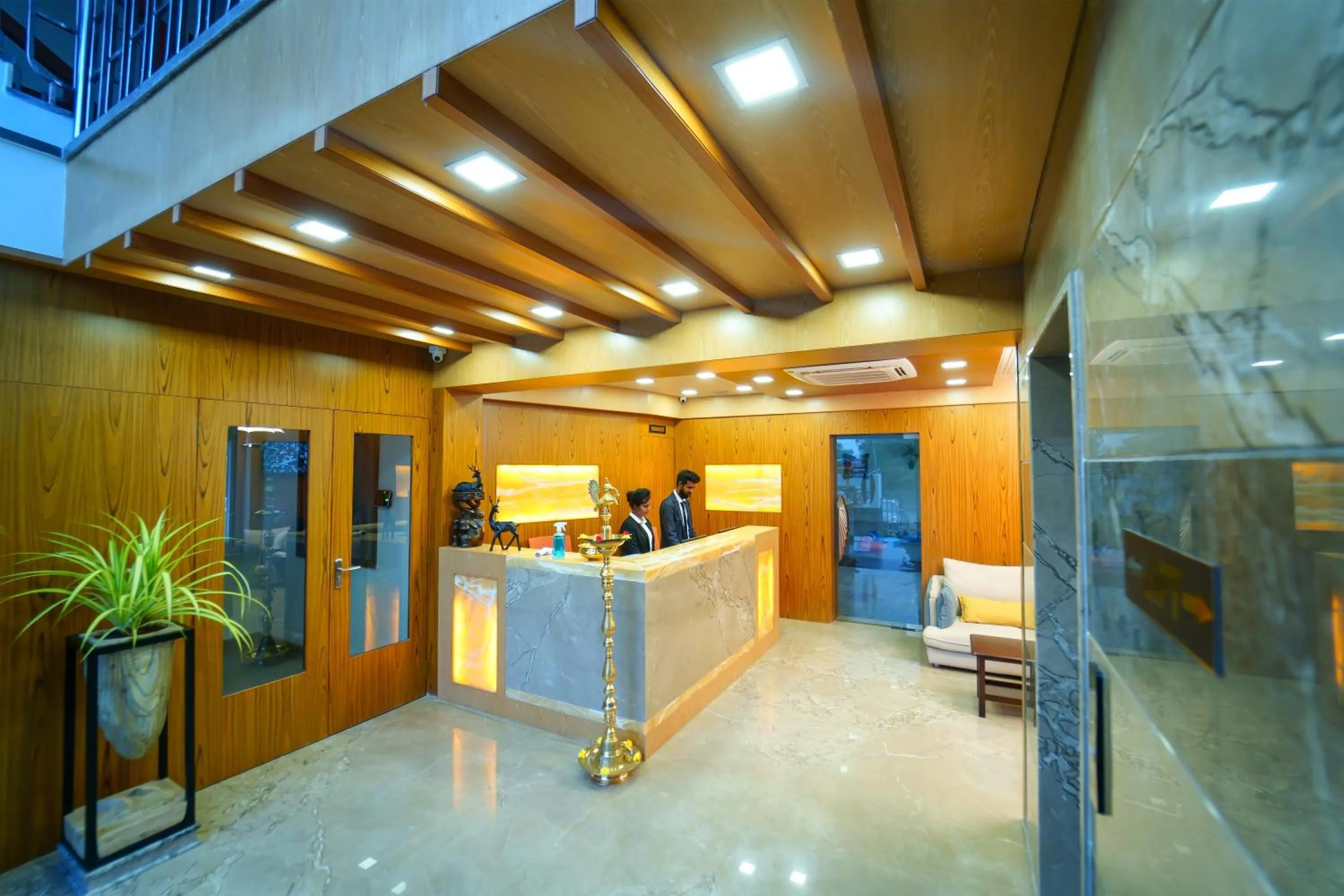 Lobby or reception in Grand Padappai Residency - GPR