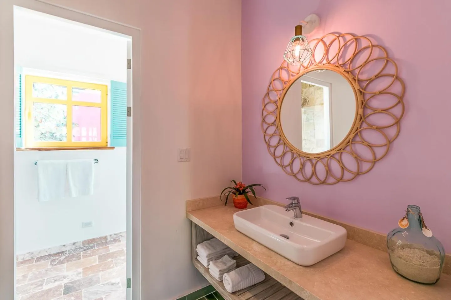 Shower in Boardwalk Boutique Hotel Aruba - Adults Only