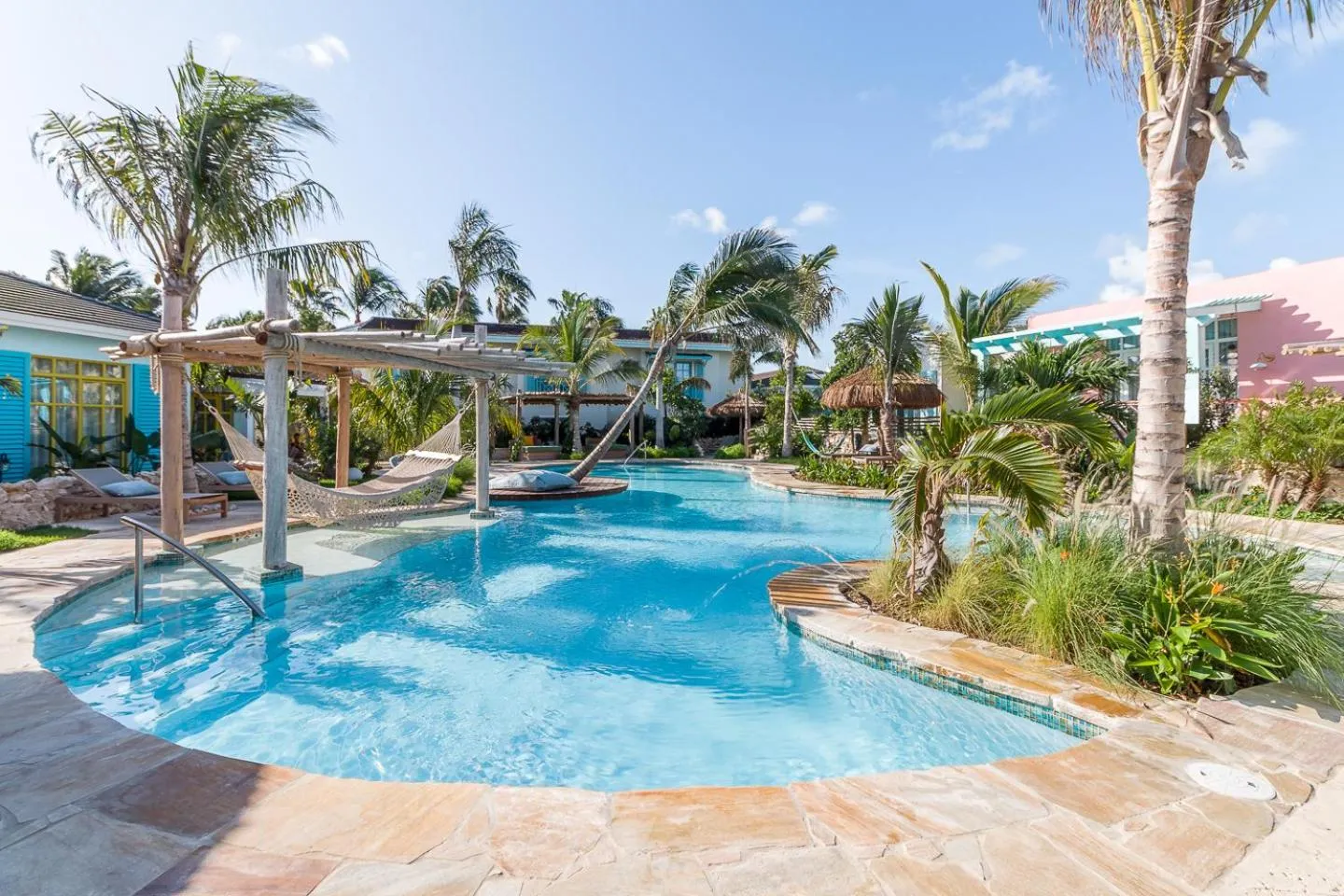 Swimming pool in Boardwalk Boutique Hotel Aruba - Adults Only