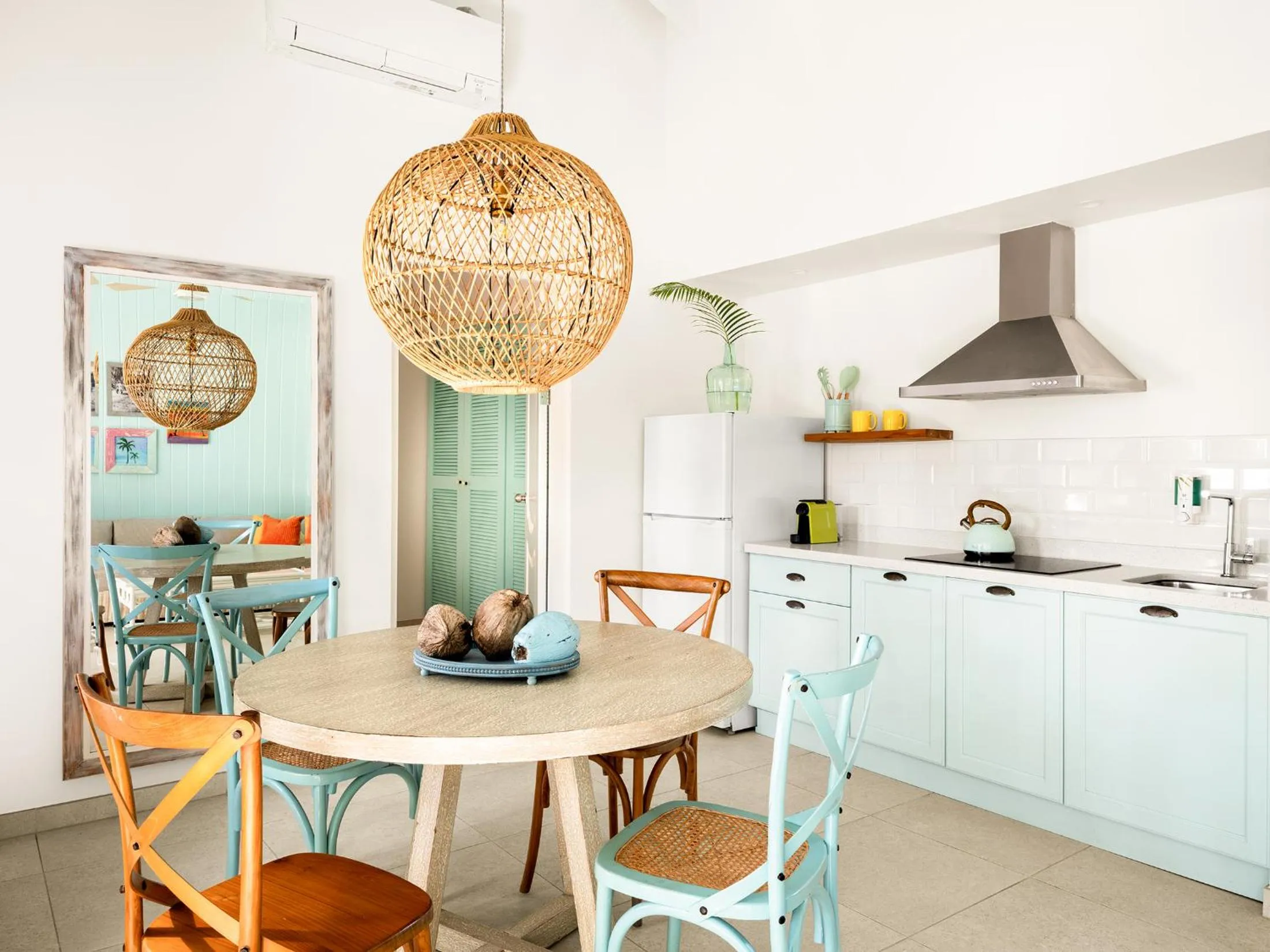 Kitchen or kitchenette in Boardwalk Boutique Hotel Aruba - Adults Only