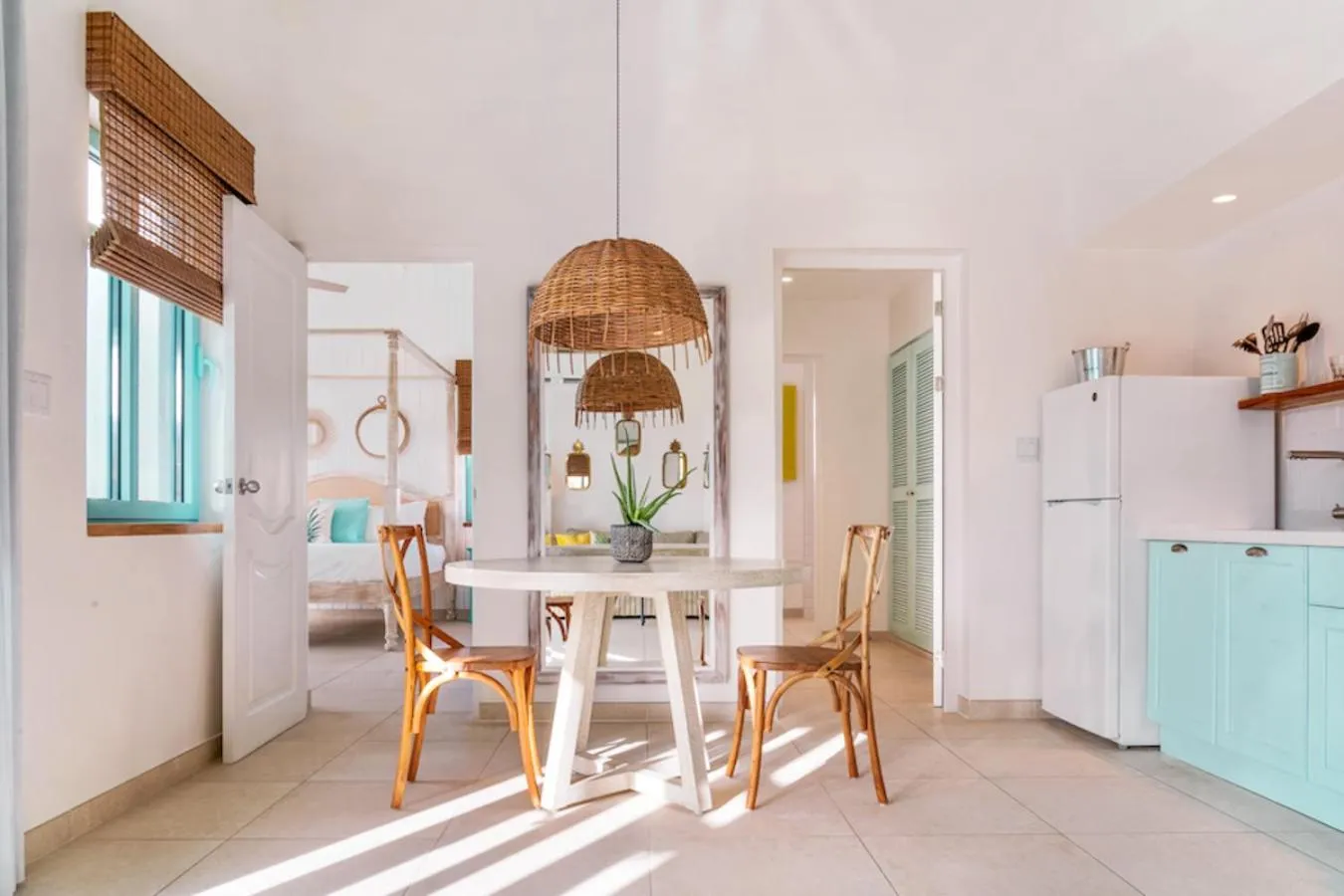 Kitchen or kitchenette in Boardwalk Boutique Hotel Aruba - Adults Only